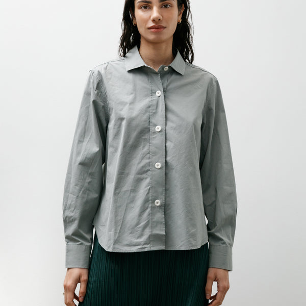 Margaret Howell MHL Simple Shirt Compact Cotton Poplin Fog – Neighbour