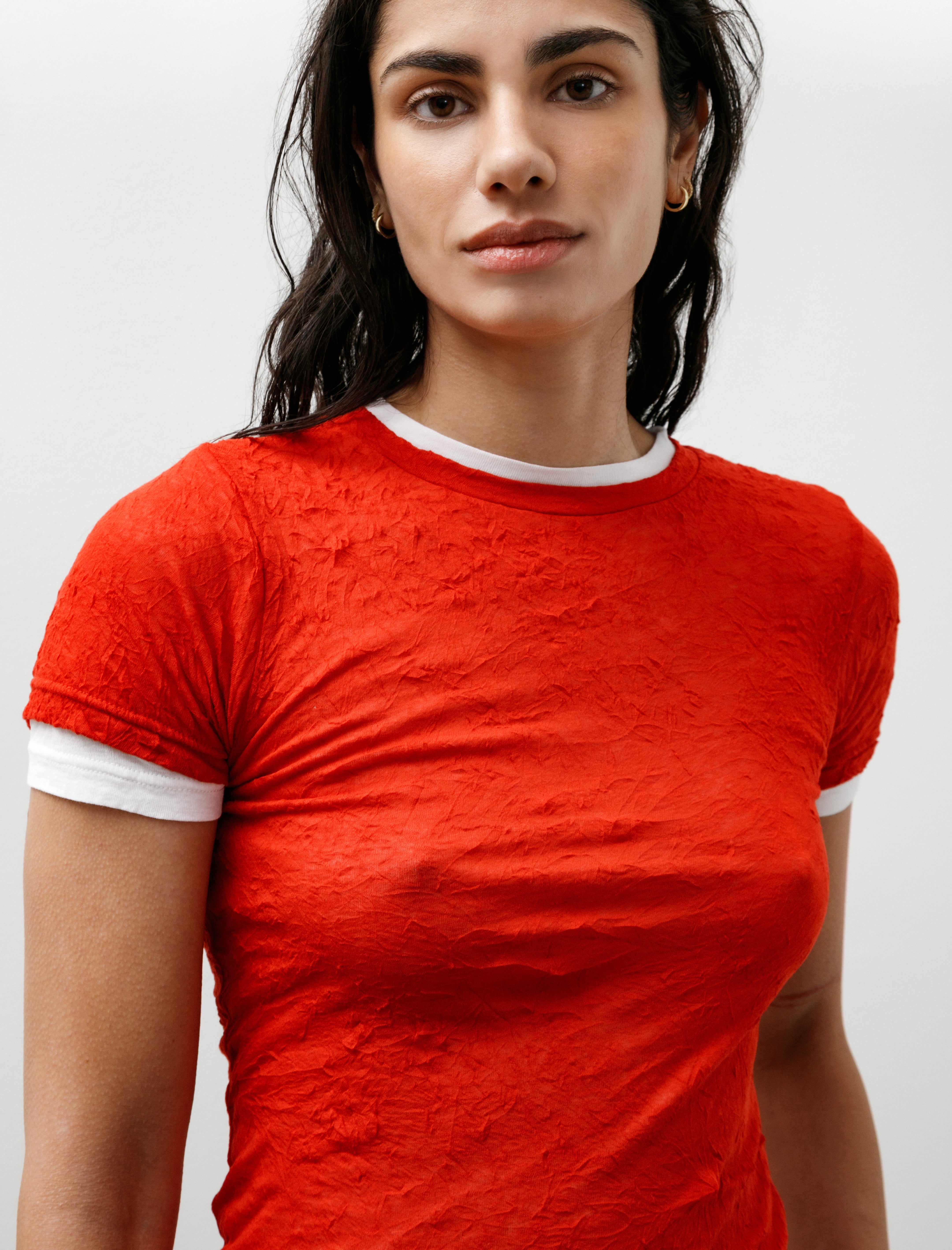 Kanako Sakai Layered T-Shirt Red/White