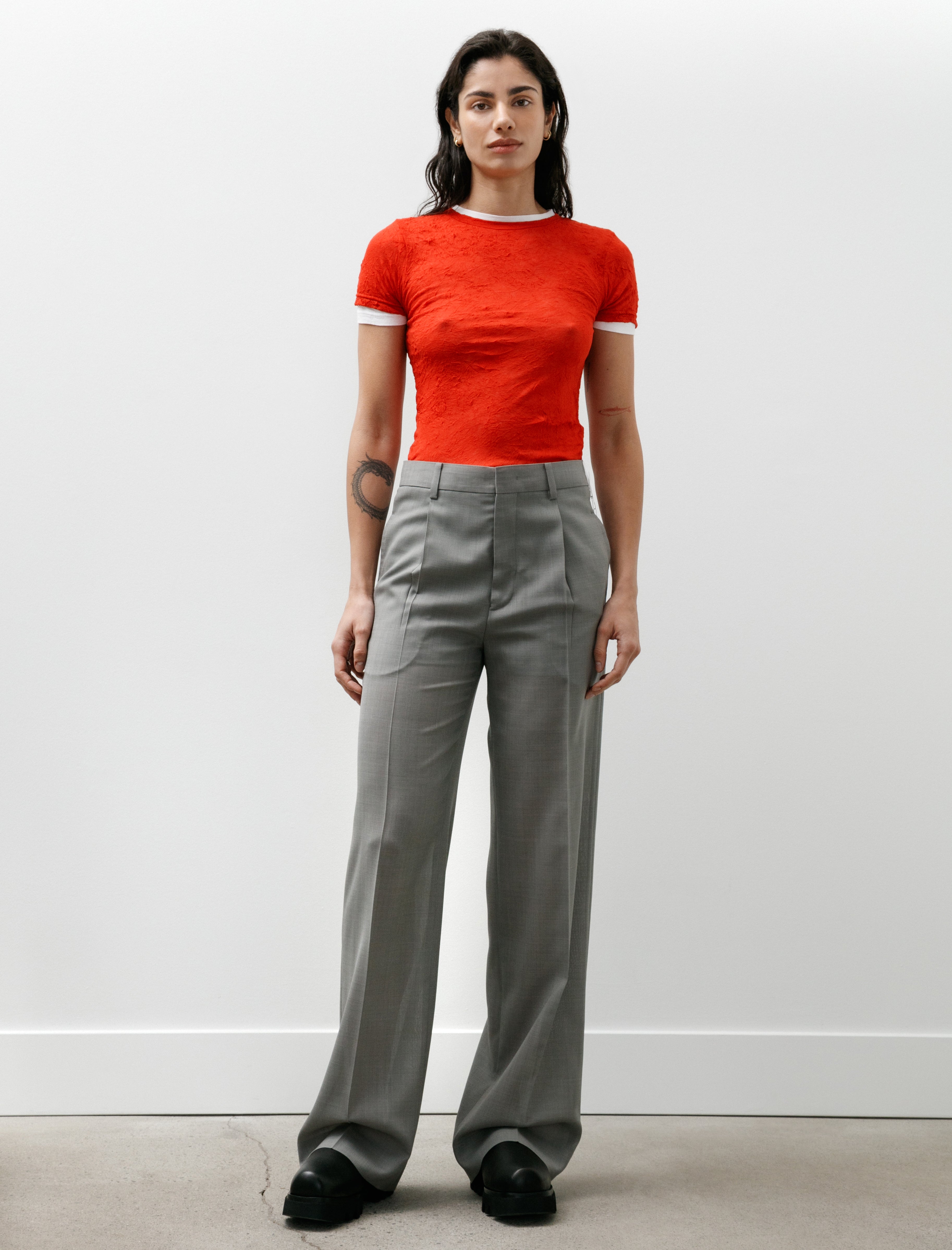 Kanako Sakai Sheer Trousers Gray