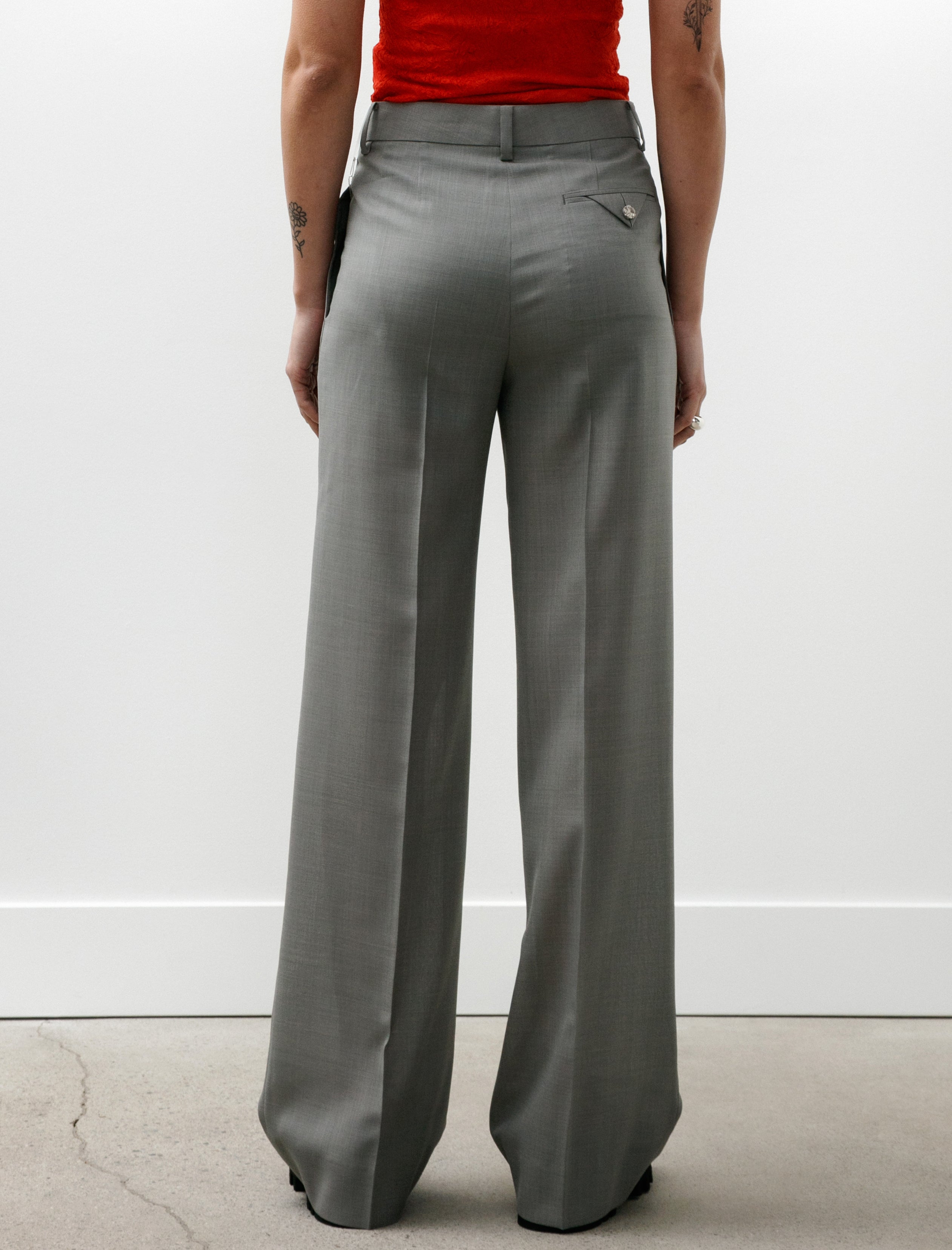 Kanako Sakai Sheer Trousers Gray