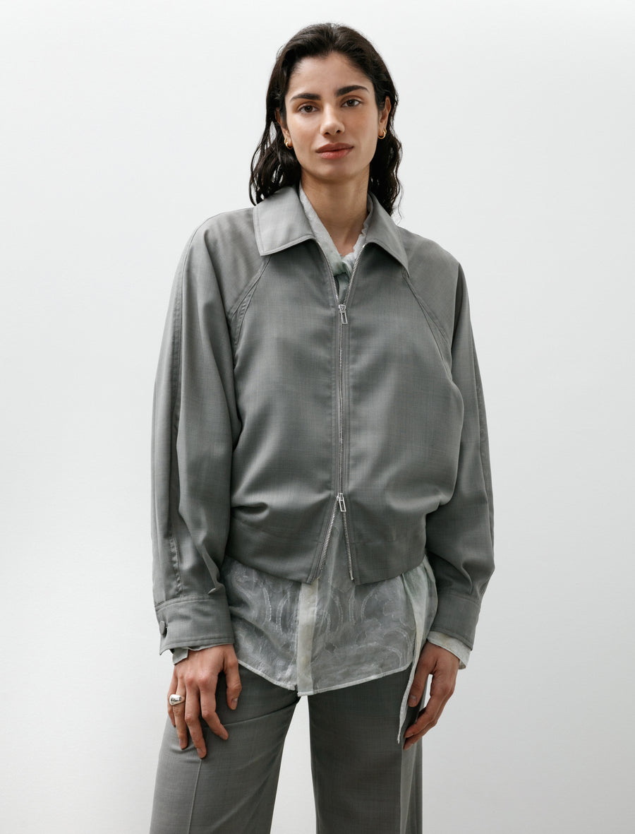 Sheer Blouson Gray - Image 4