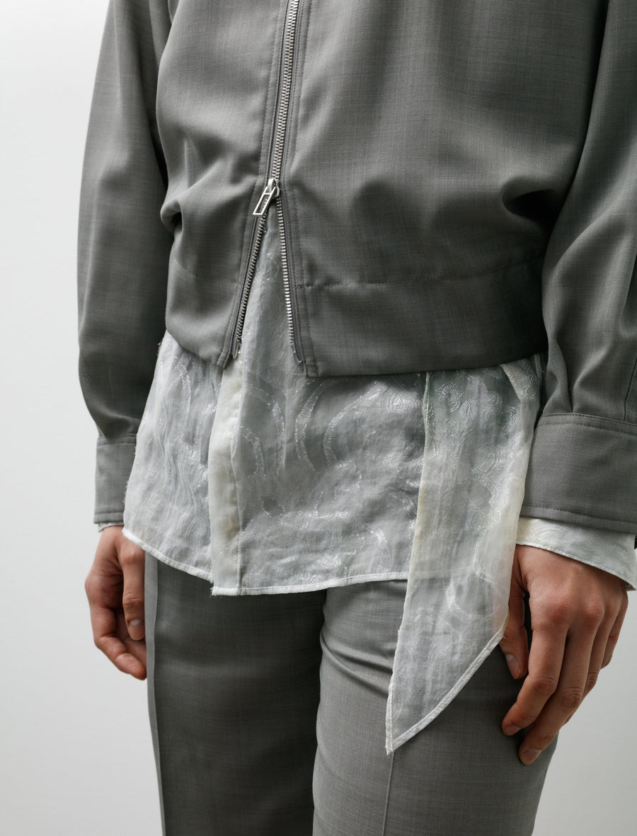 Sheer Blouson Gray - Image 5