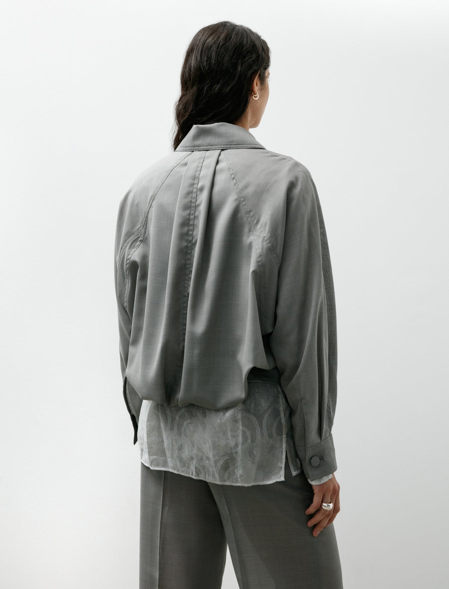 Sheer Blouson Gray - Image 6