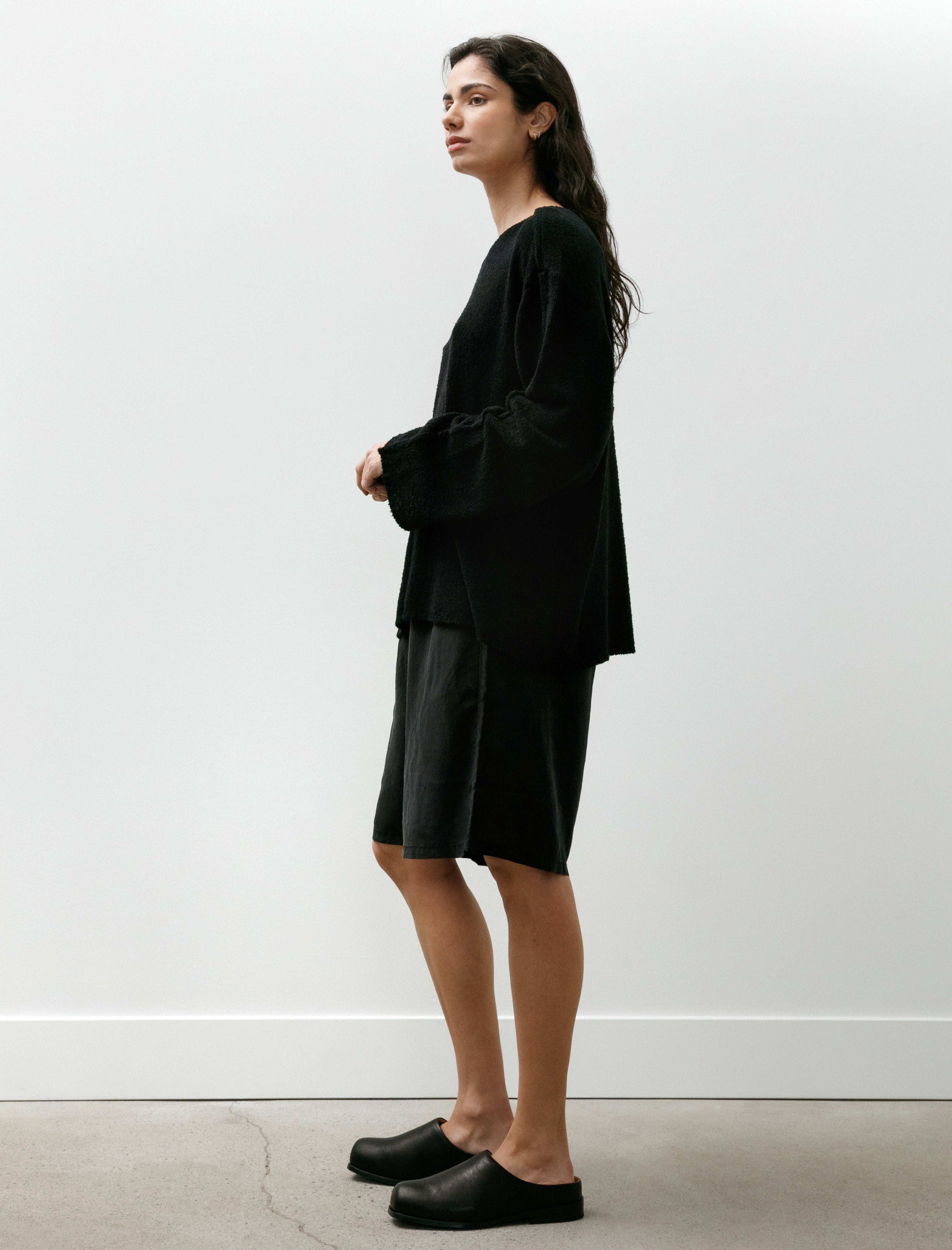 Gabriela Coll No.259 Cupro Short Trousers Black