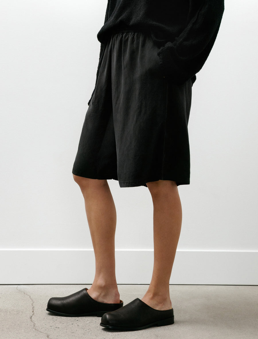 No.259 Cupro Short Trousers Black - Image 4