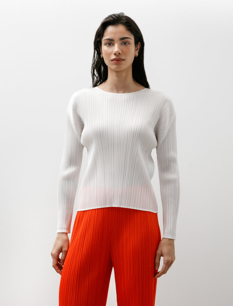 Boatneck Long Sleeve White - Image 1