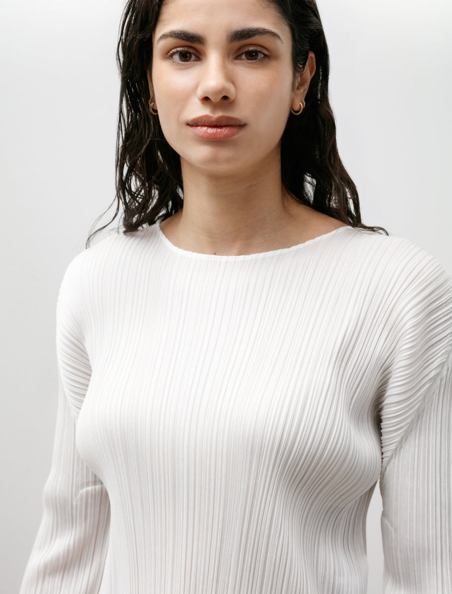Boatneck Long Sleeve White - Image 2