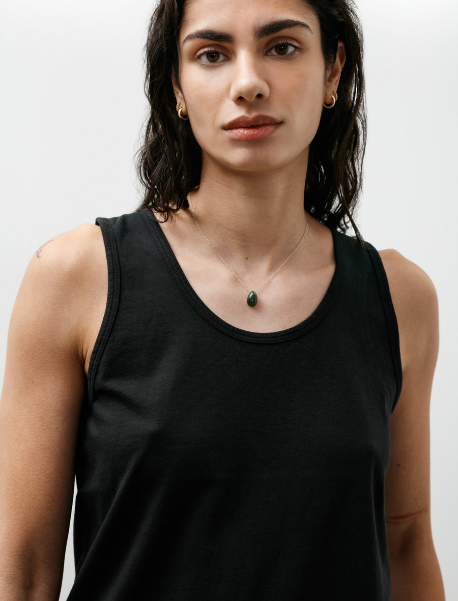 No.326 Organic Cotton Tank Top Black - Image 2