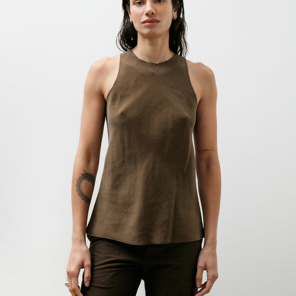 Yo biotop Gabriela col garments ホルタートップ Gabriela Coll No.73 Cupro Bias Cut Top Brown – Neighbour