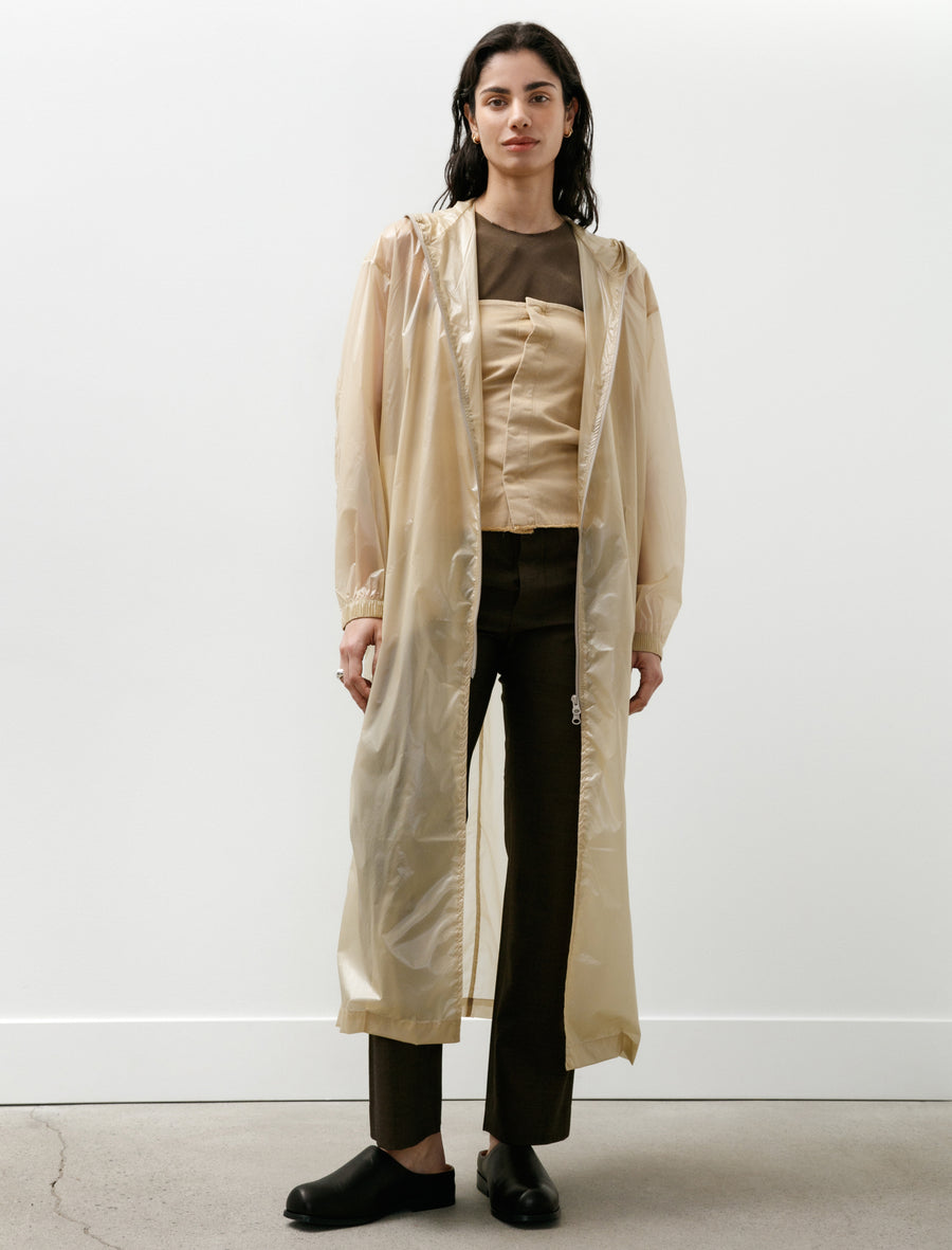 No.275 Ripstop Hooded Zipper Coat Stone - Image 1