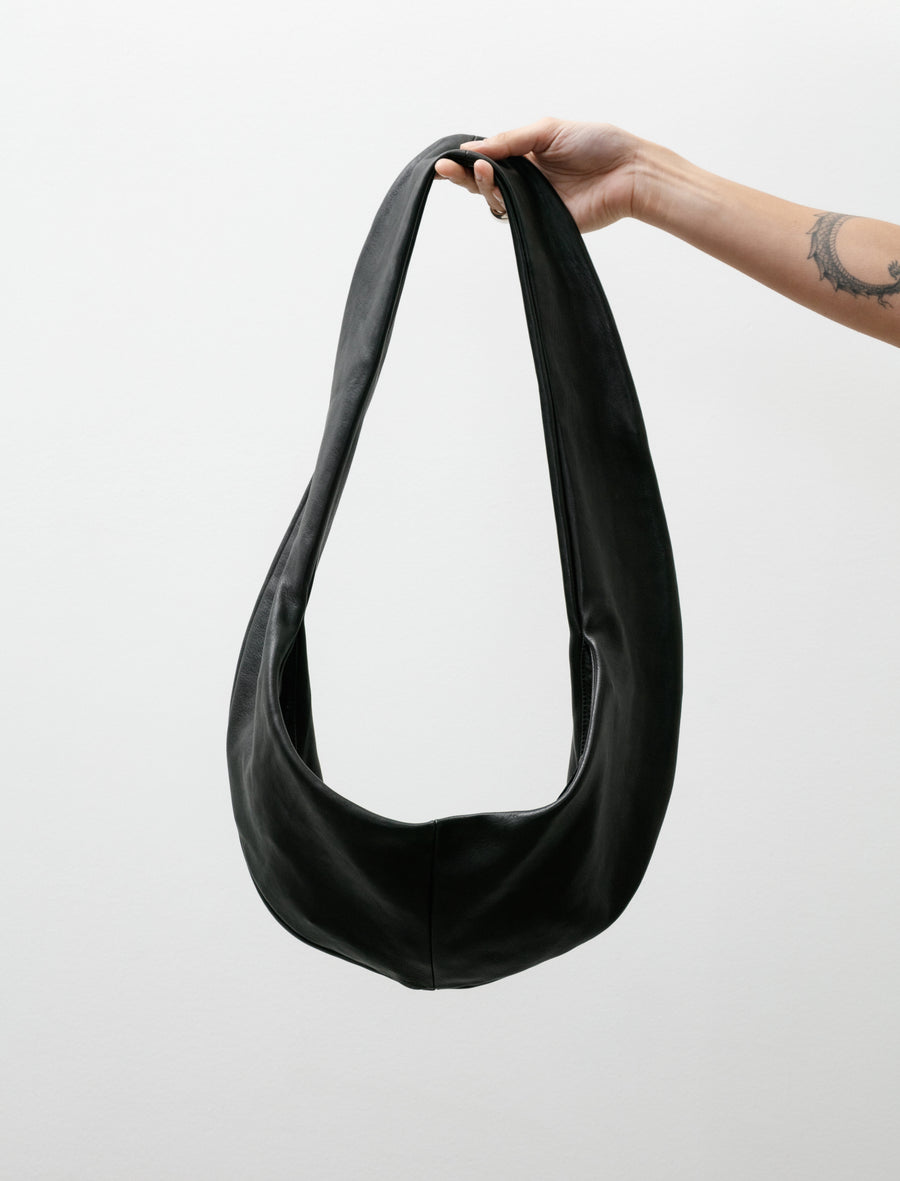 No.297 Leather Small Crossed Bag Black - Image 1