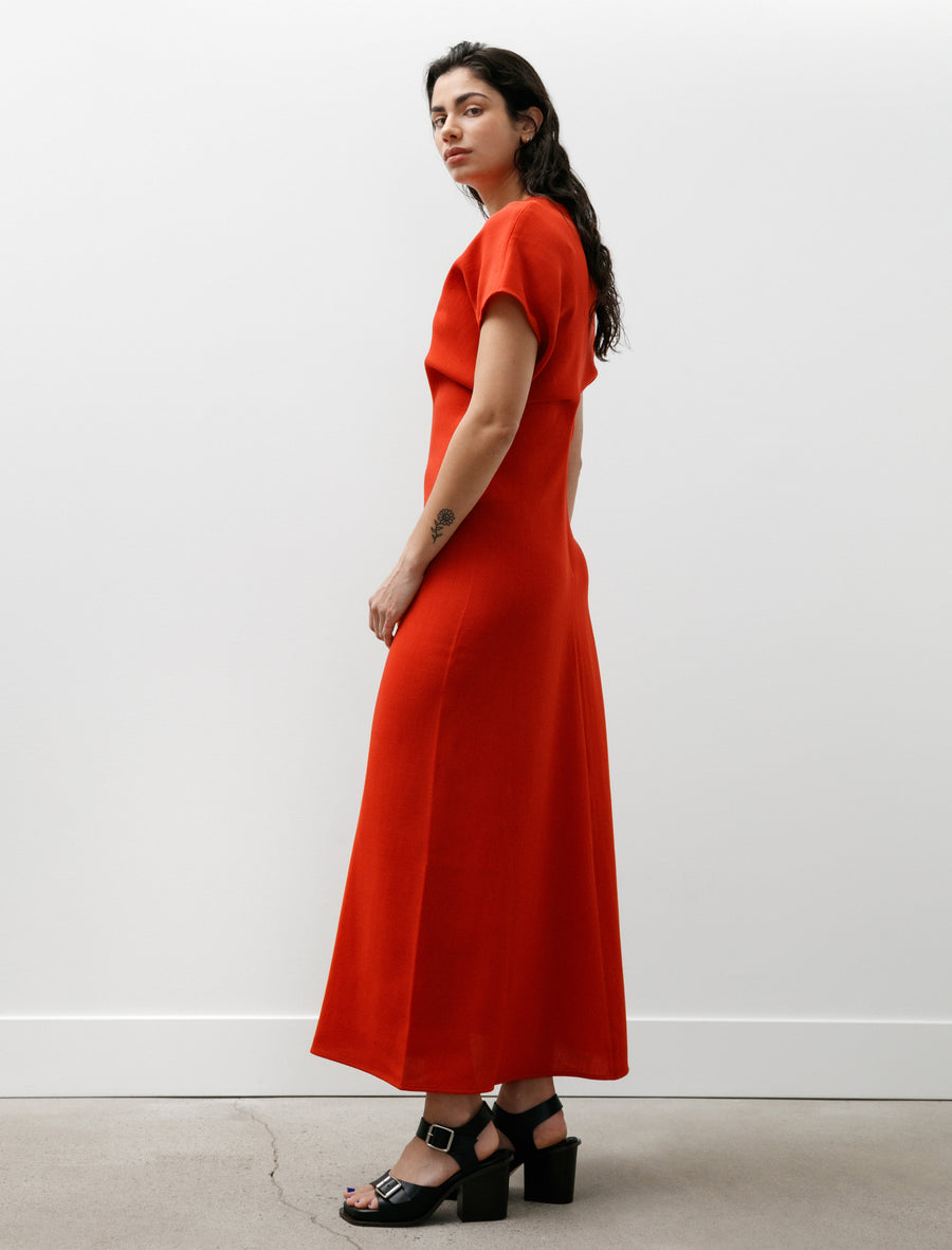 Slouch Waist Wool Dress Poppy - Image 3