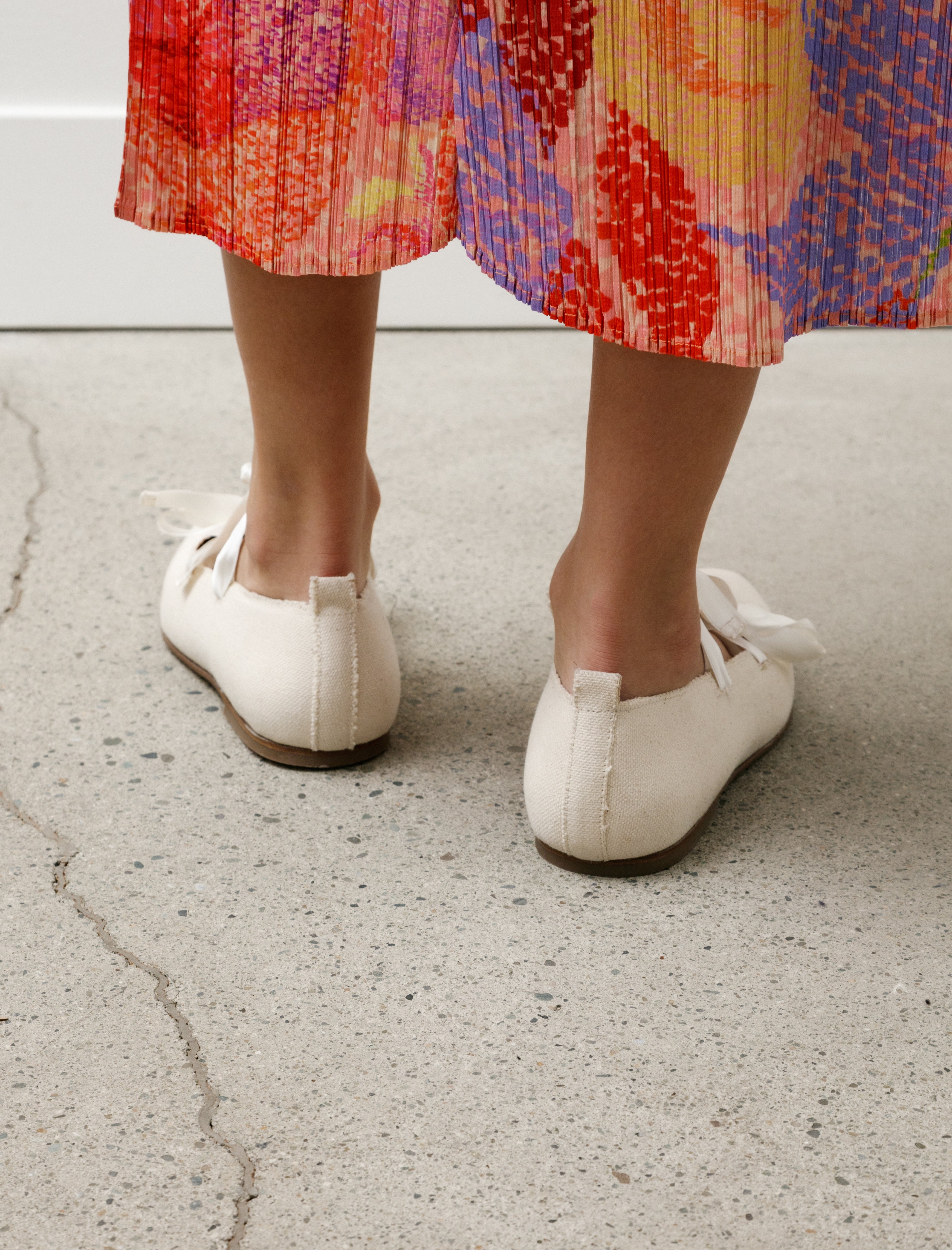 Sine & Cosine Ballerina Leather Sole Natural