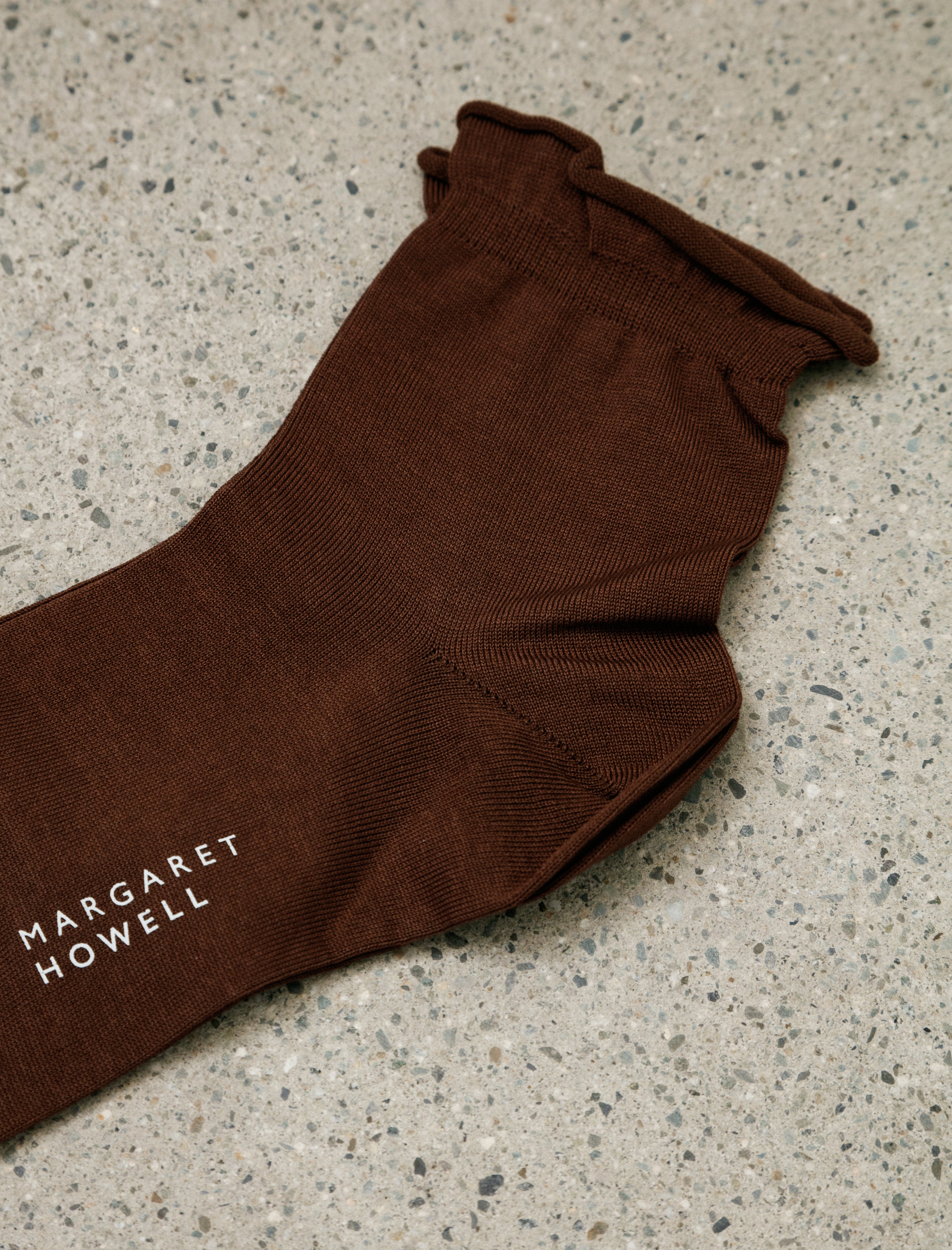 Margaret Howell Bobby Socks Cotton Bronze