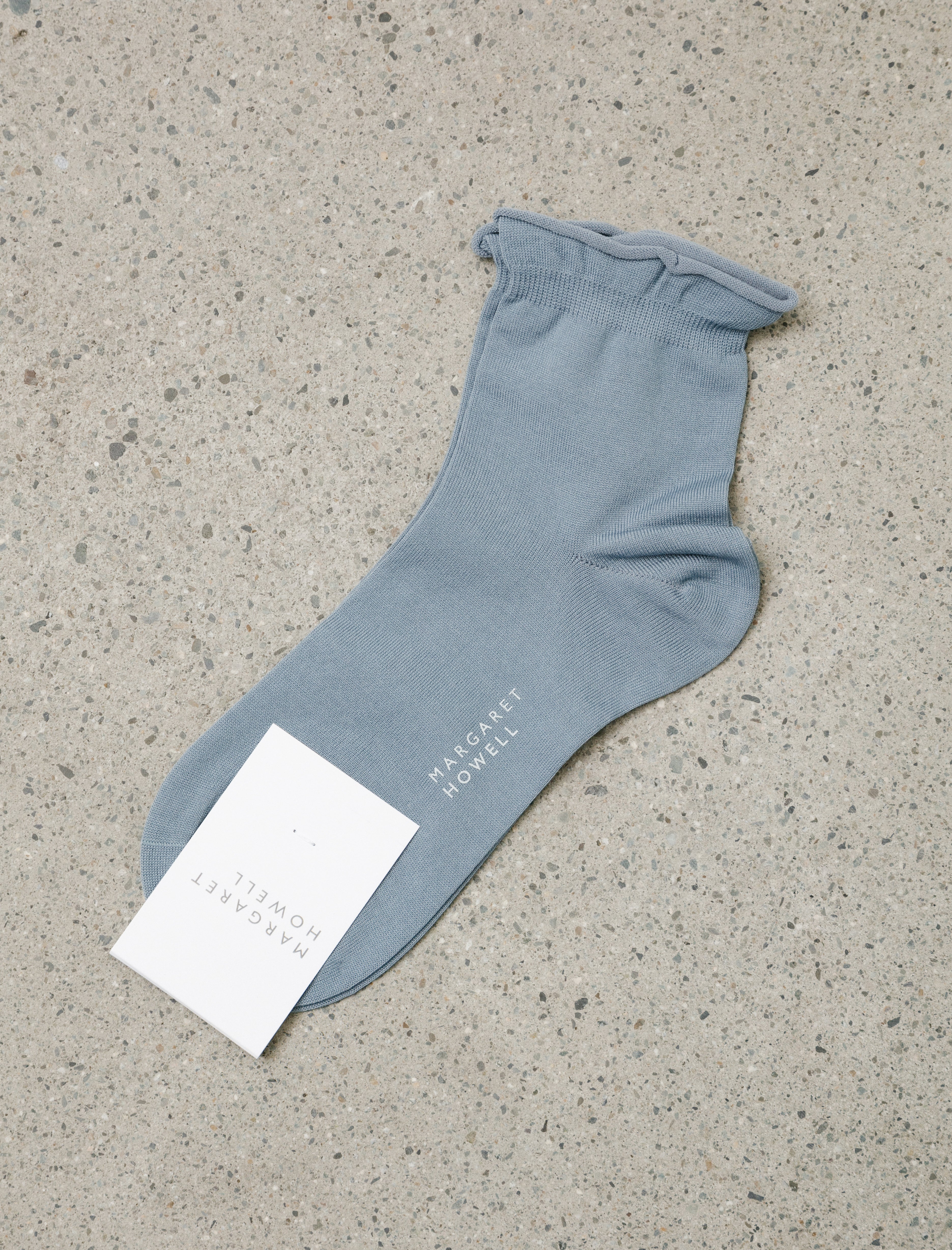 Margaret Howell Bobby Socks Cotton Powder Blue