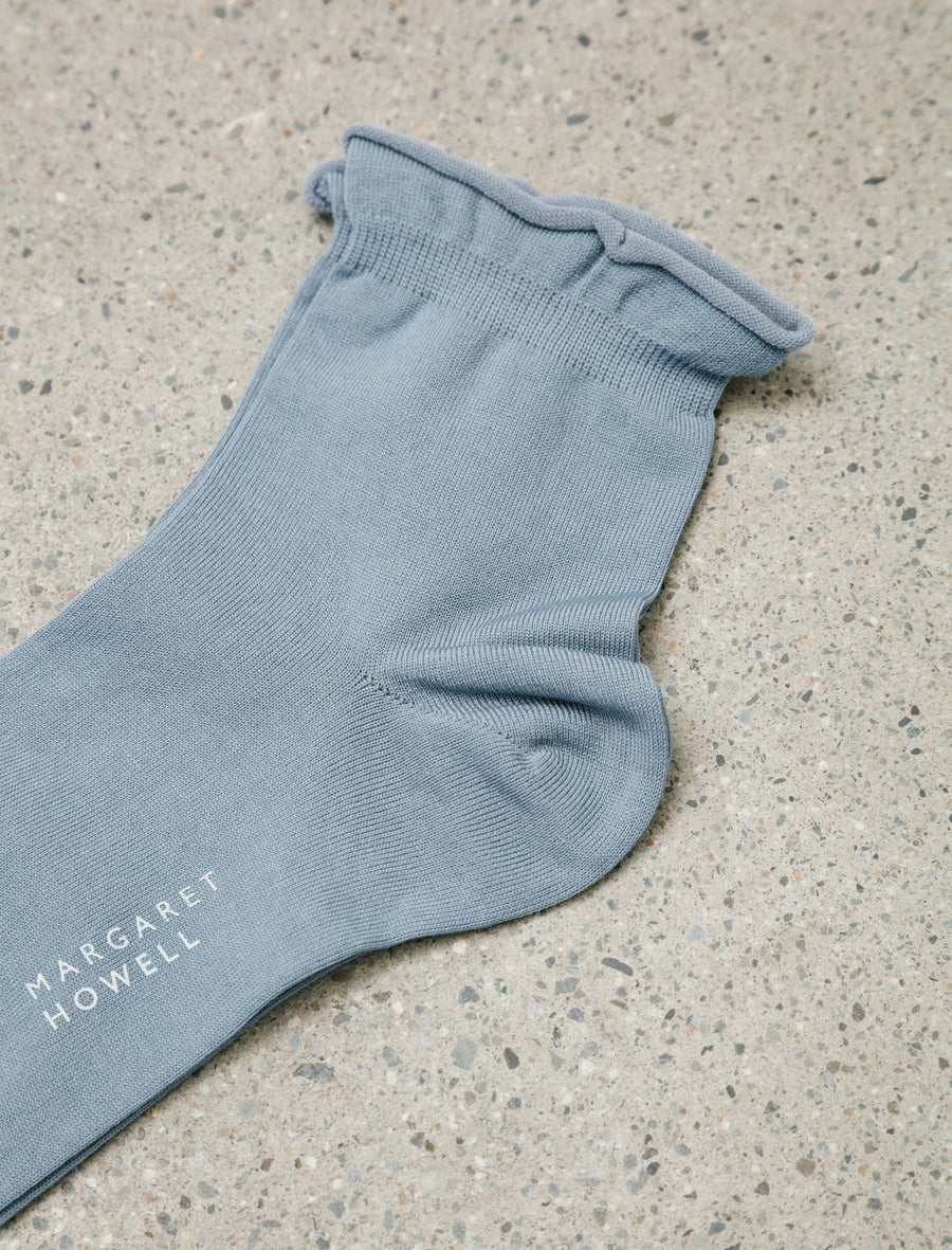 Bobby Socks Cotton Powder Blue - Image 2