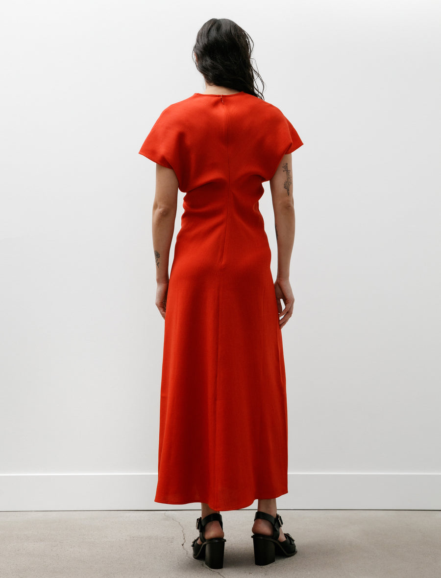 Slouch Waist Wool Dress Poppy - Image 4
