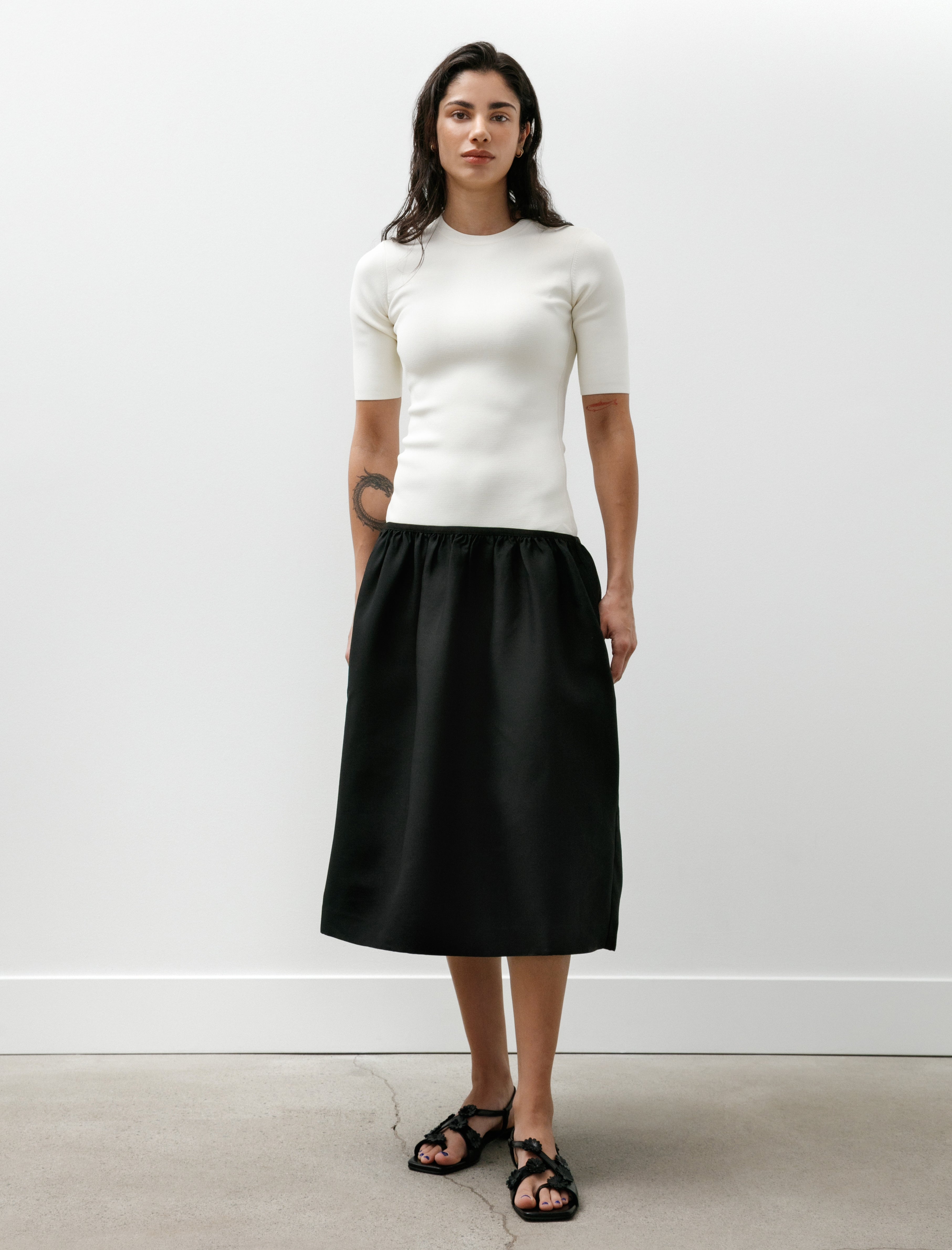 Totême Twinflower Tee Dress Ecru
