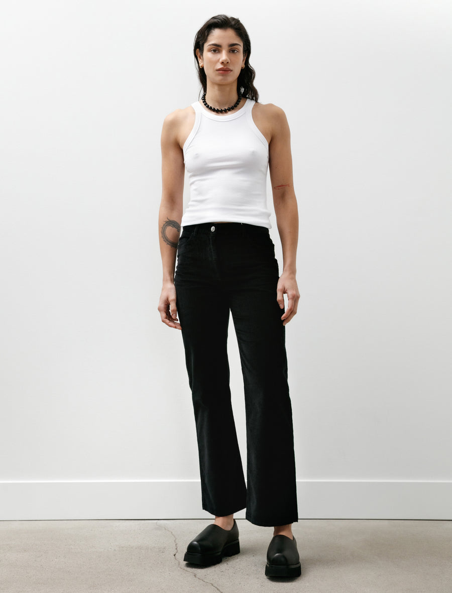 Straight Cord Trousers Black - Image 1