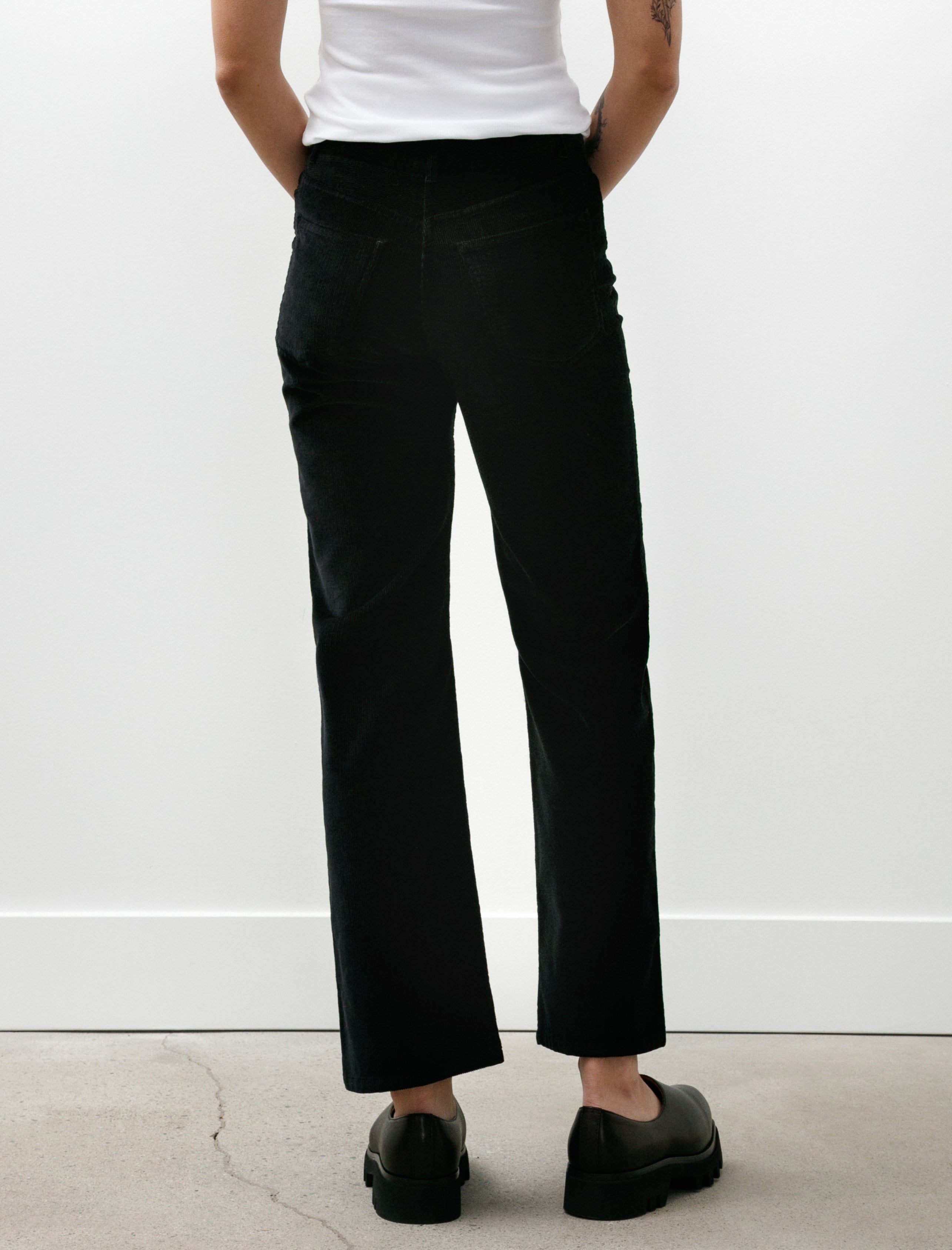 Totême Straight Cord Trousers Black
