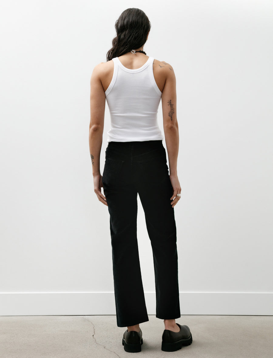 Straight Cord Trousers Black - Image 6