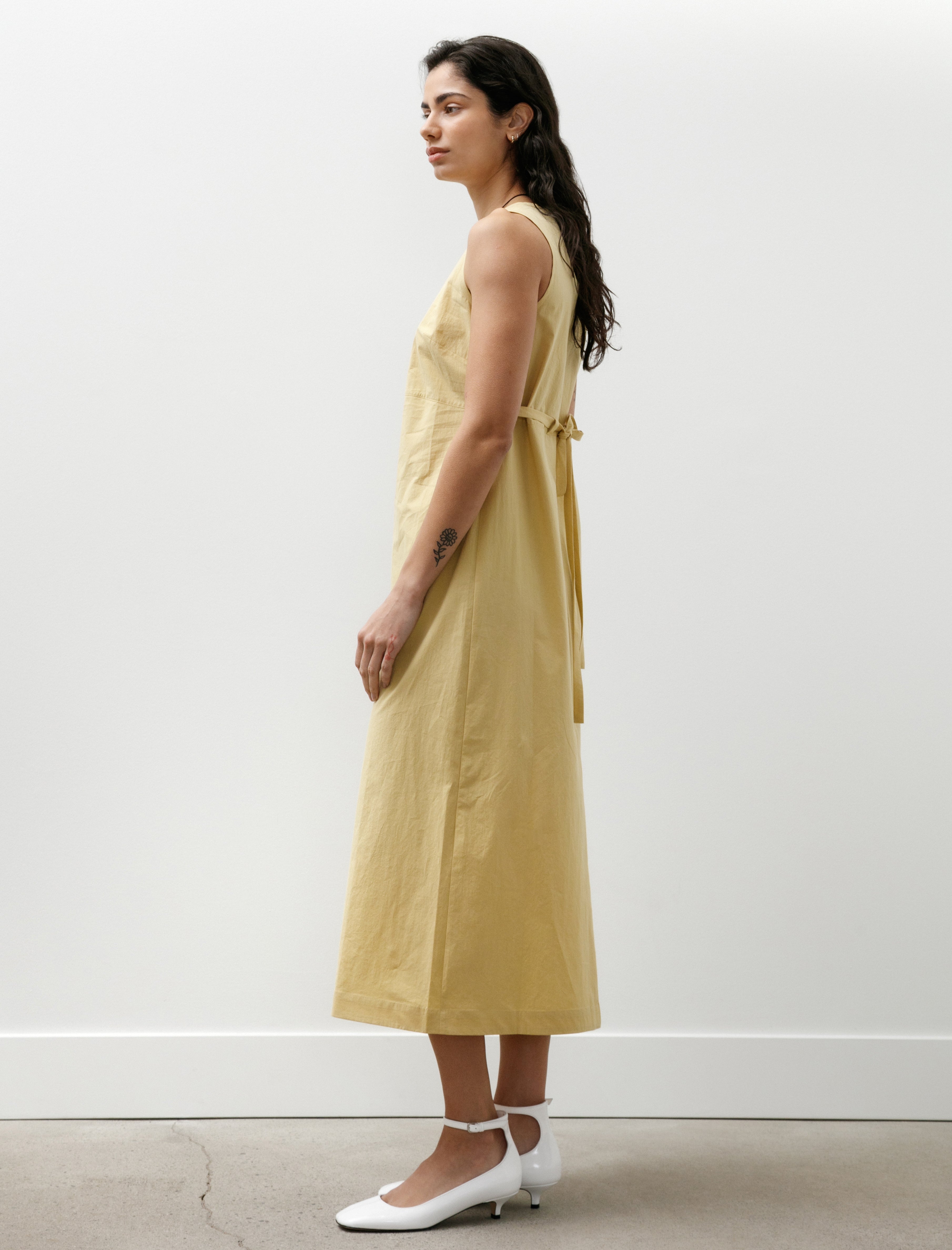 Cawley Typewriter Cotton Erika Dress Butter