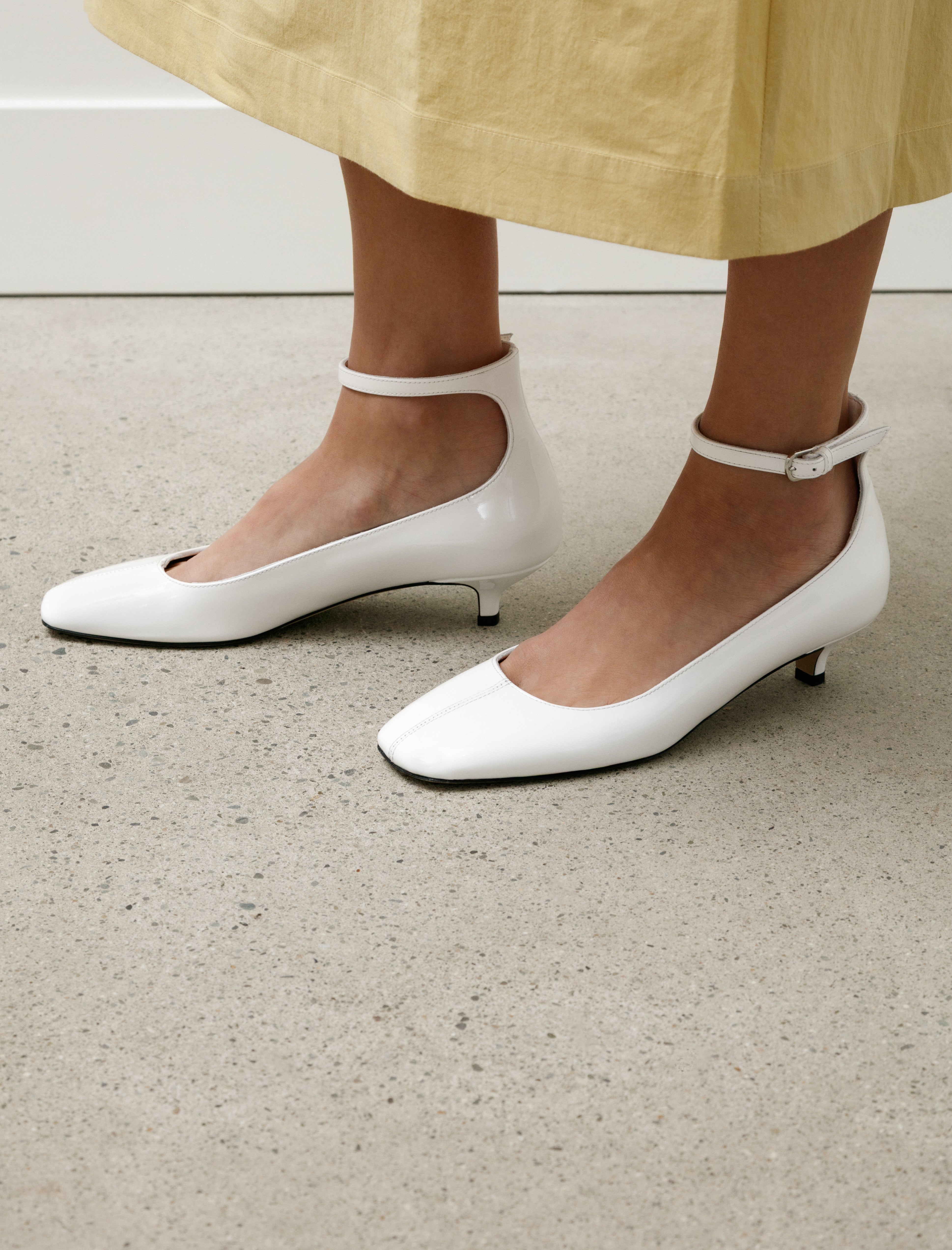 Totême Anklet Patent Pump Off-White