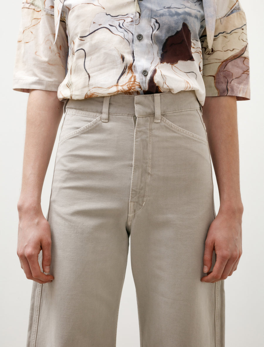 High Waisted Curved Pants Moonstone - Image 7