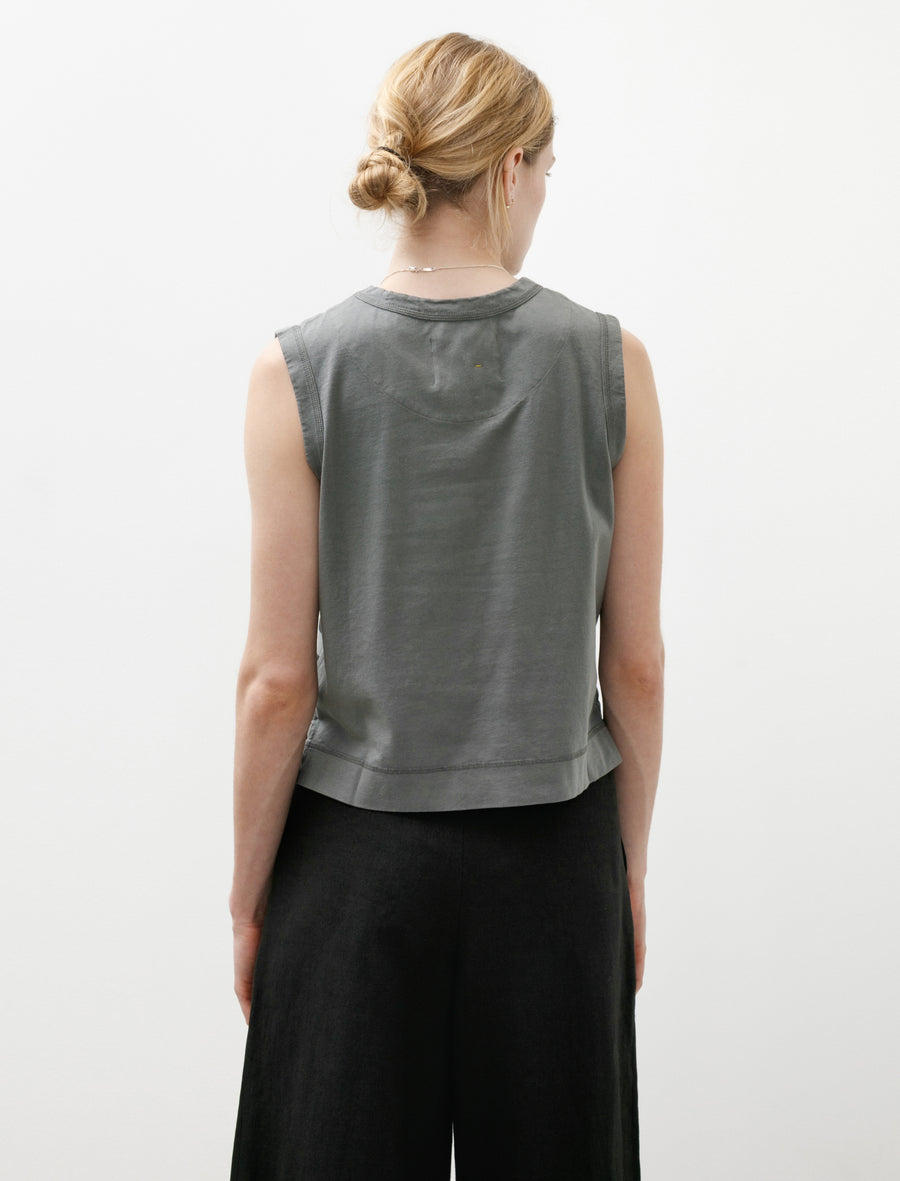 MHL Overdye Stripe Tank Top Carbon/Black - Image 2