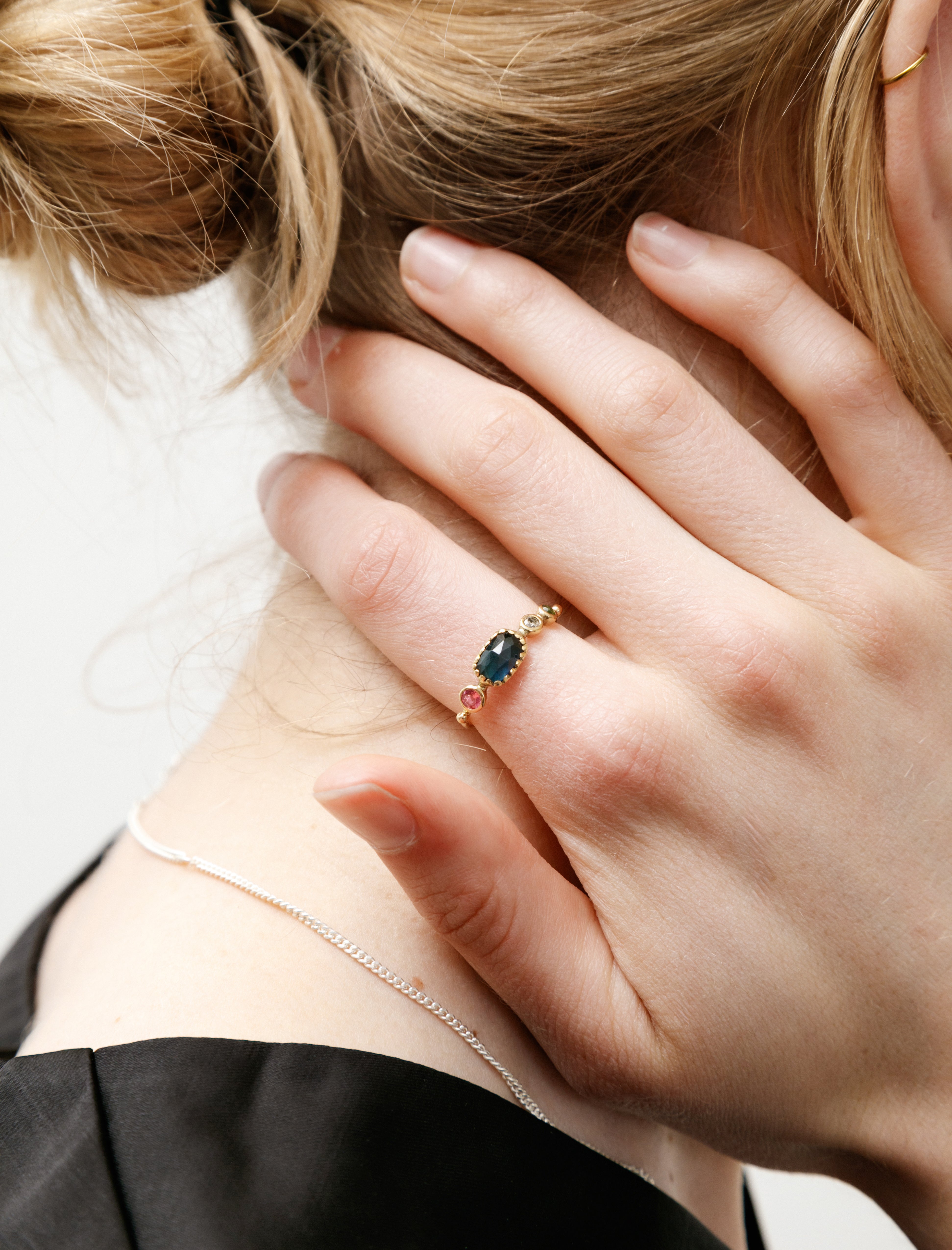 Dorette Simple Ring Spinel/Tourmaline/Diamonds