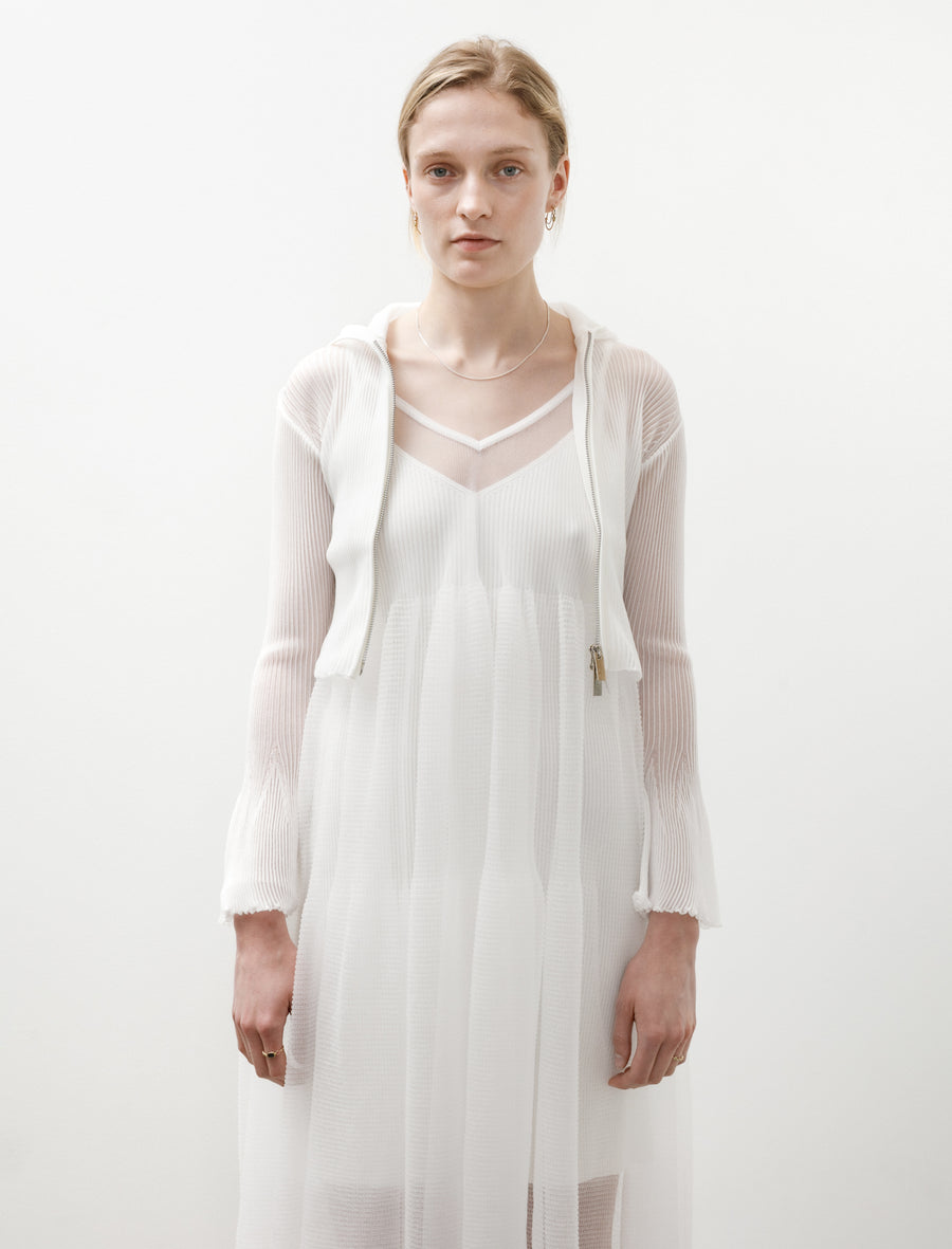 Hypha Lucent Glitter Hoodie White - Image 5