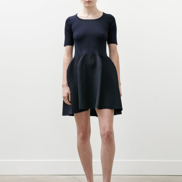 CFCL Pottery HS Glitter Roundneck Mini Dress Navy/Black – Neighbour
