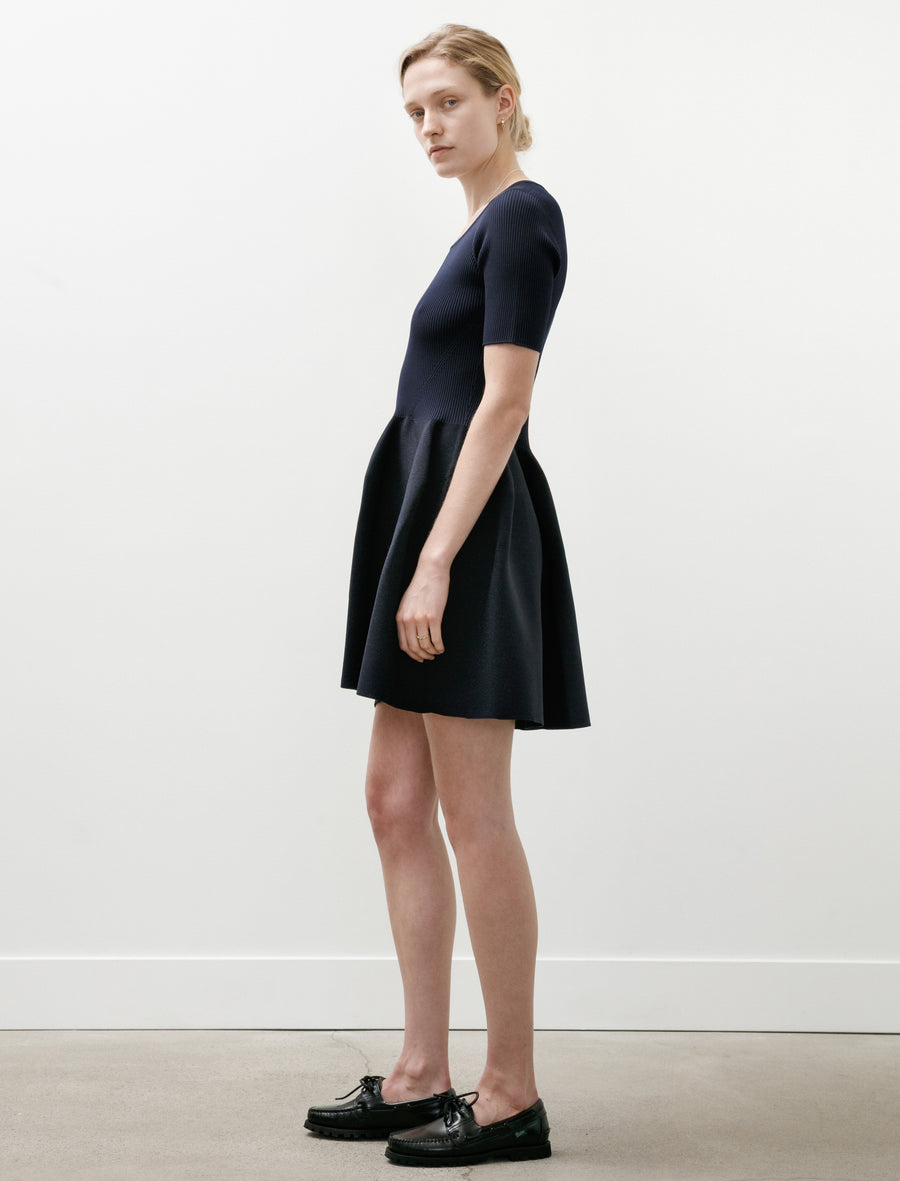 Pottery HS Glitter Roundneck Mini Dress Navy/Black