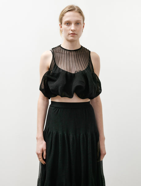 トップス CFCL POTTERY TOP 6 CFCL Overwrapped Pottery Top Black – Neighbour