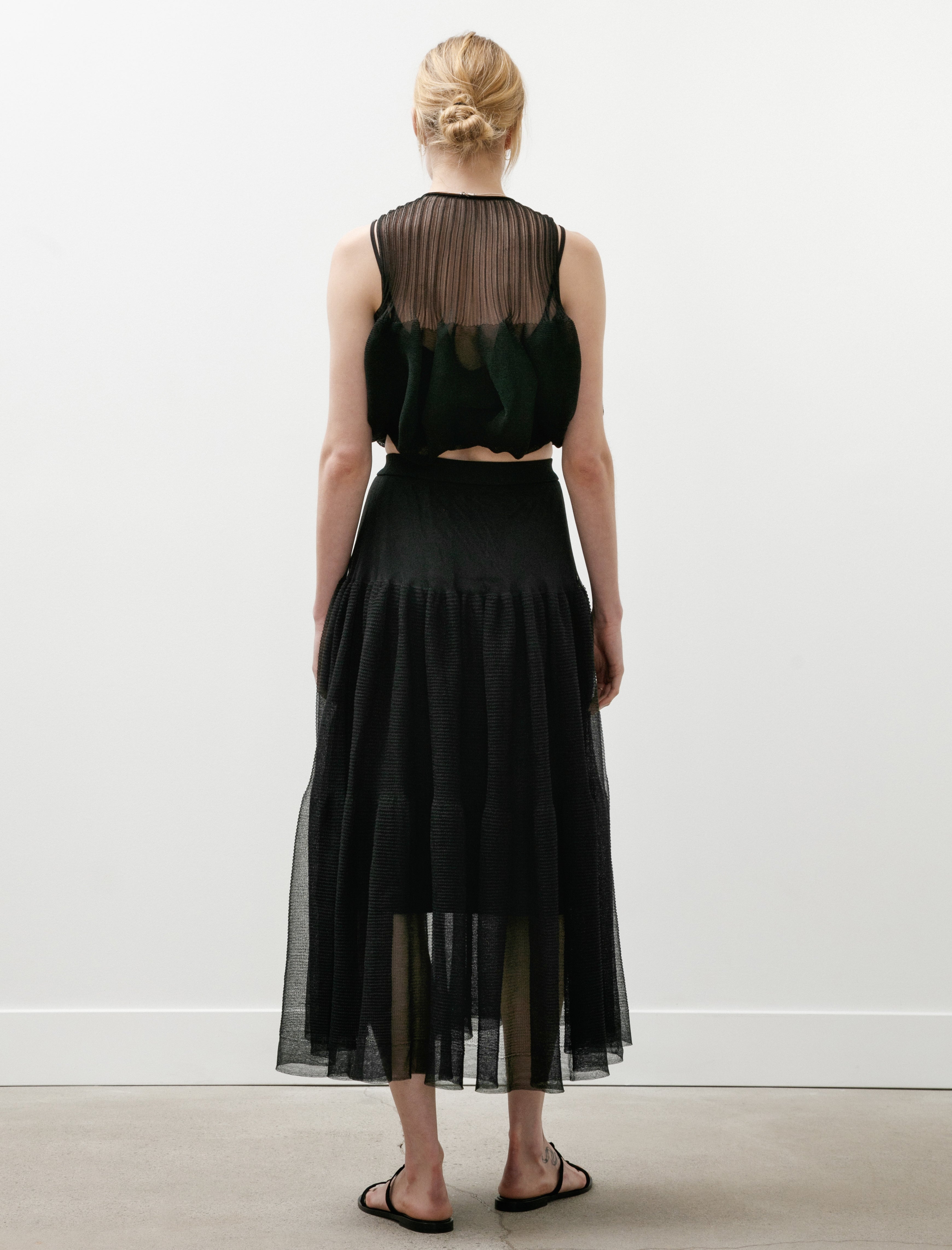 CFCL Cascades Lucent Skirt Black