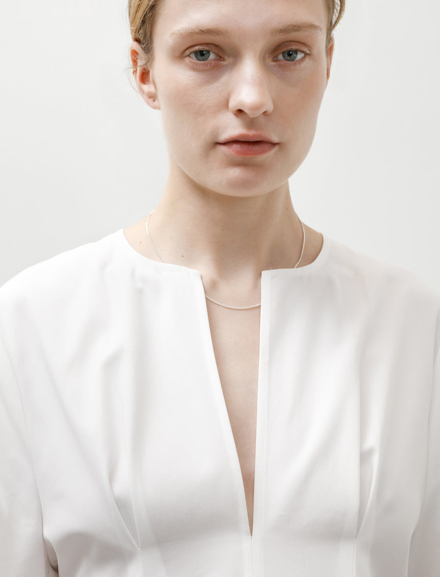 Toteme Balloon Sleeve Cotton Dress White – Neighbour Toteme Balloon Sleeve Cotton Dress White – Neighbour
