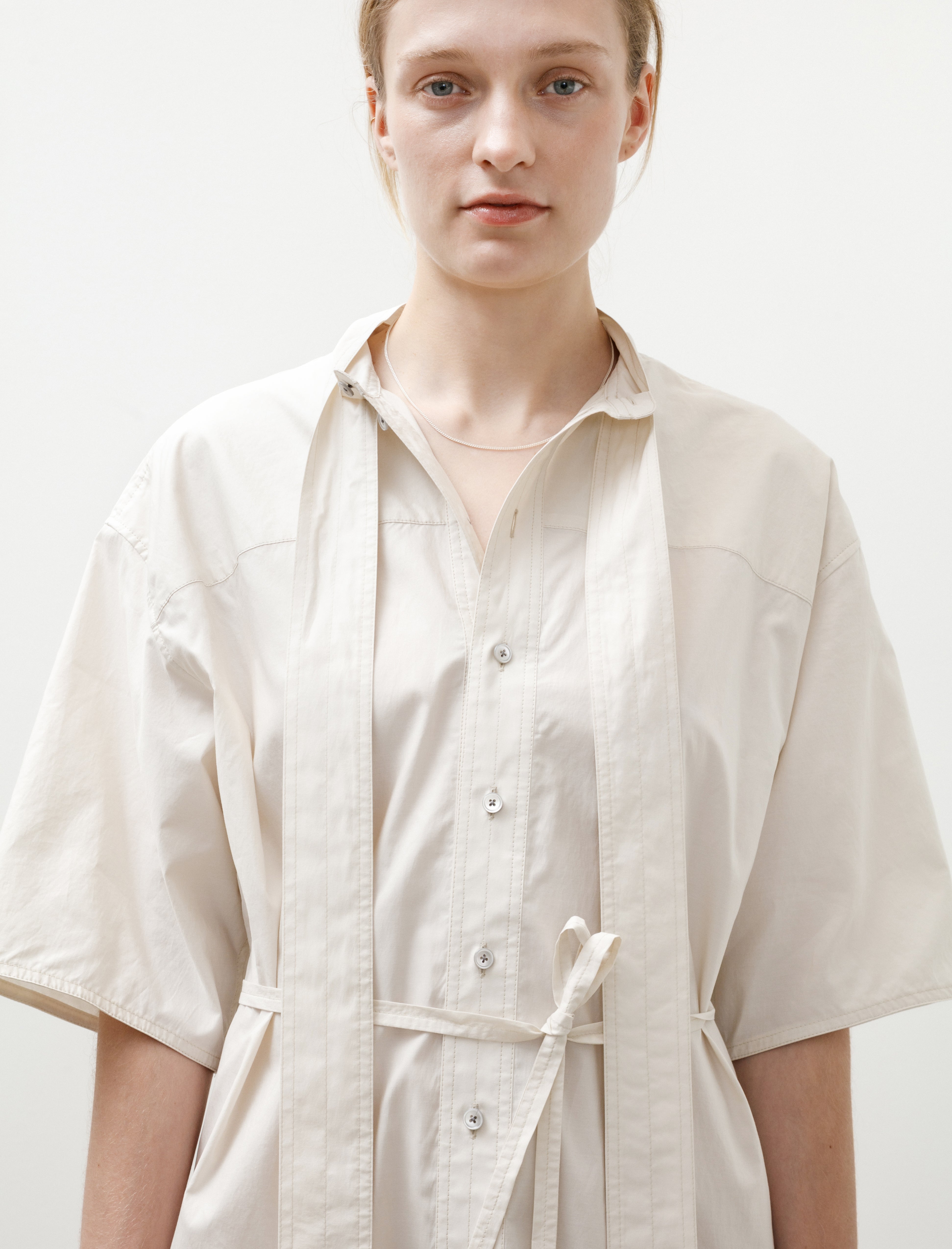 Lemaire Reversible Tube Dress Light Cream