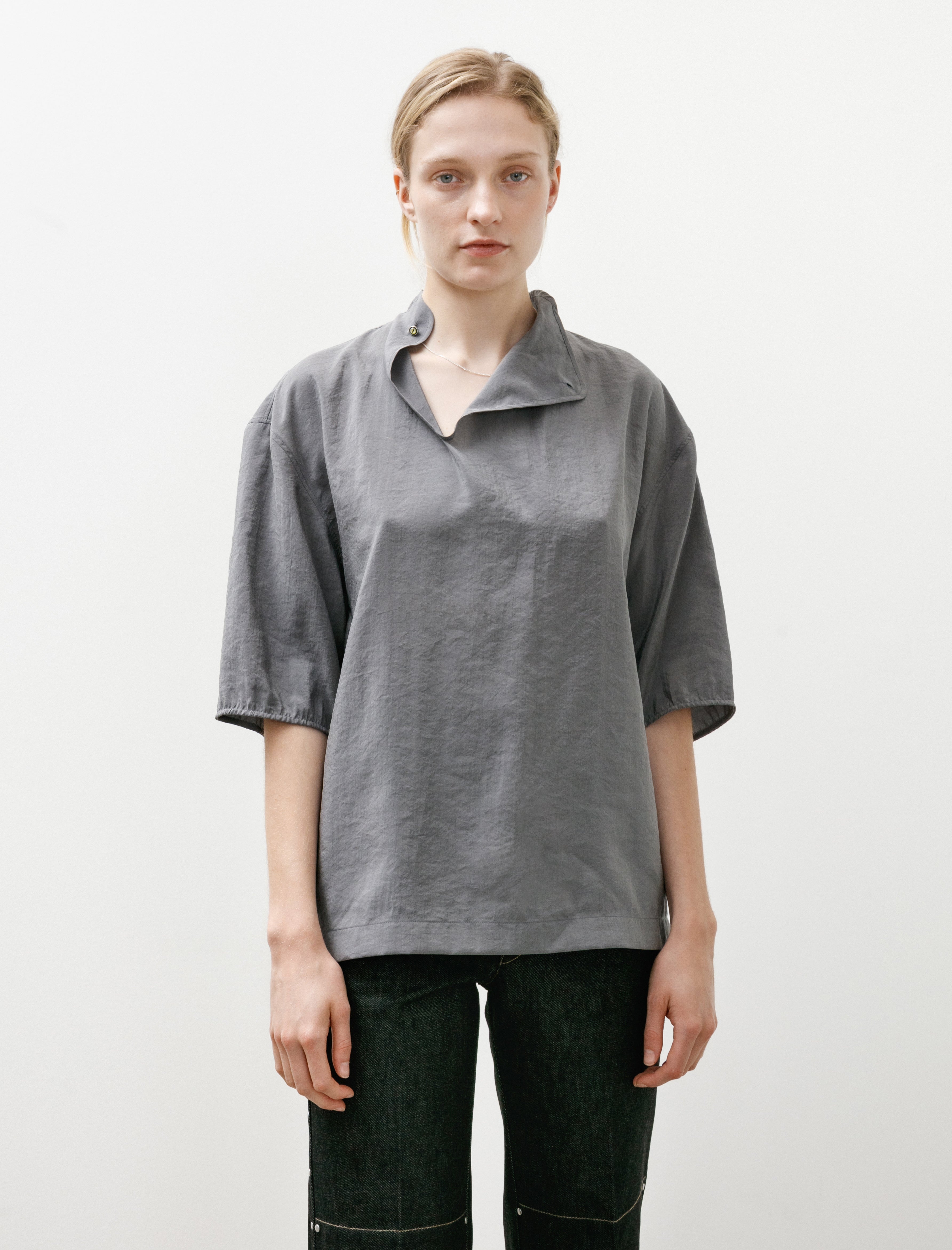 Lemaire Soft Collar Top Aluminium