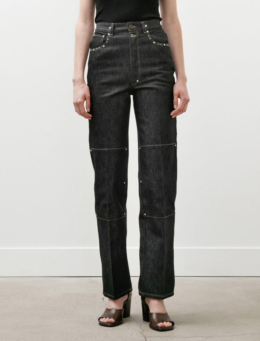 High Waisted Straight Pants Slate - Image 2