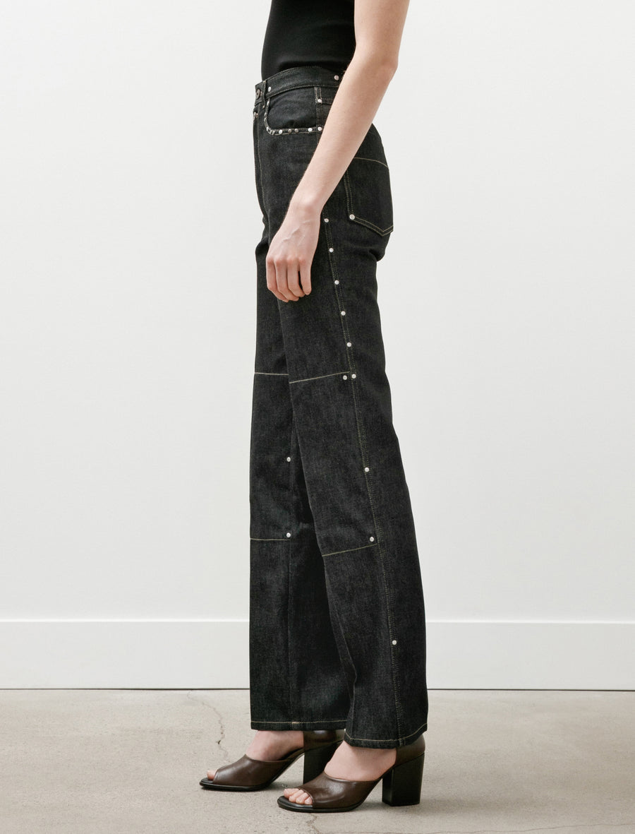 High Waisted Straight Pants Slate - Image 6