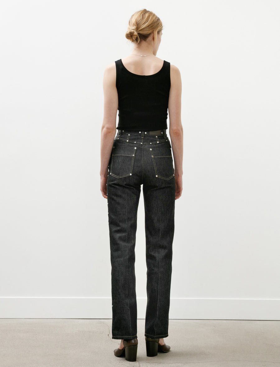 High Waisted Straight Pants Slate - Image 4