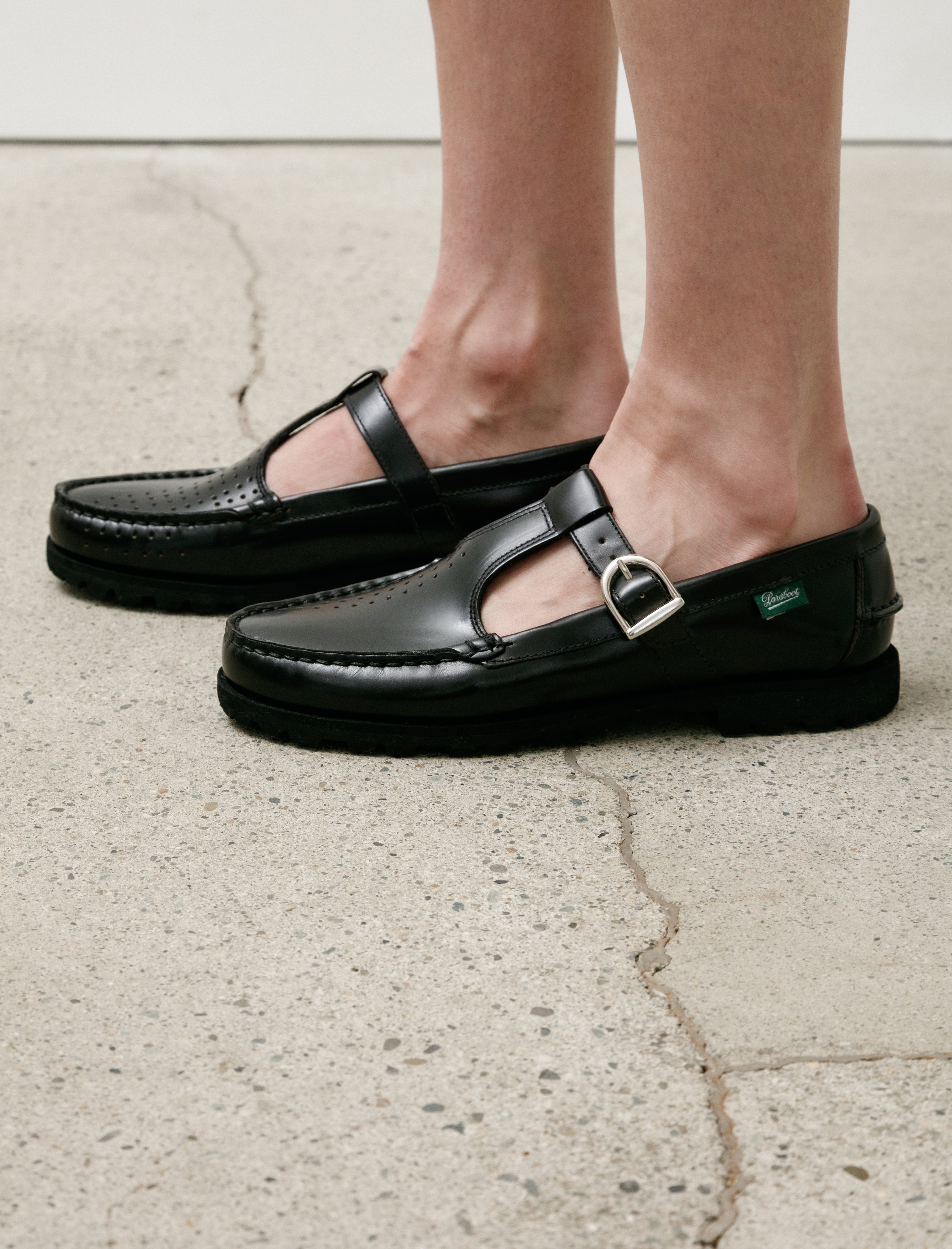 Babord T-Strap Loafer Black