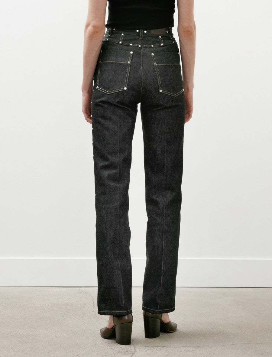 High Waisted Straight Pants Slate - Image 7