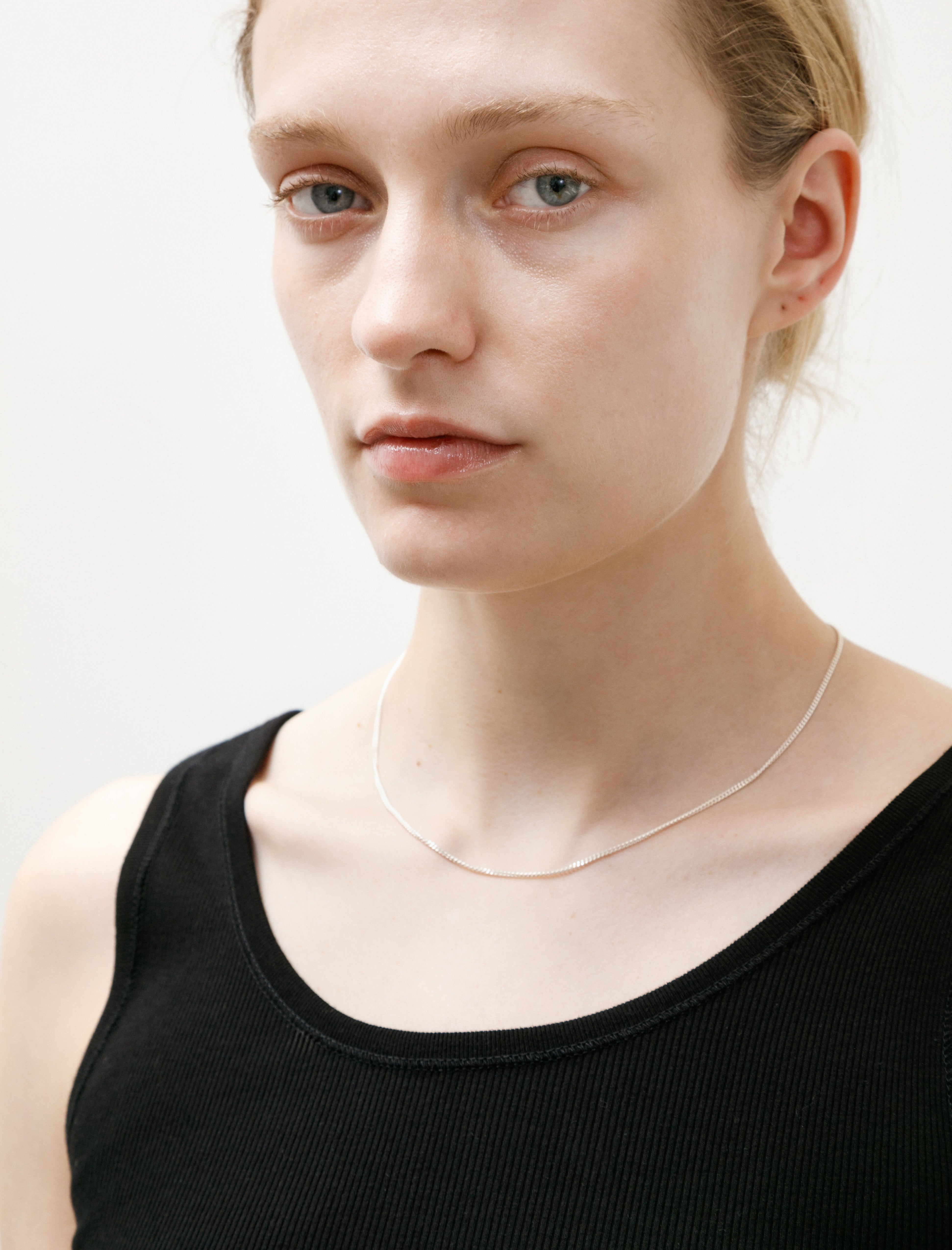 Comoli Ribbed Tank Top Black