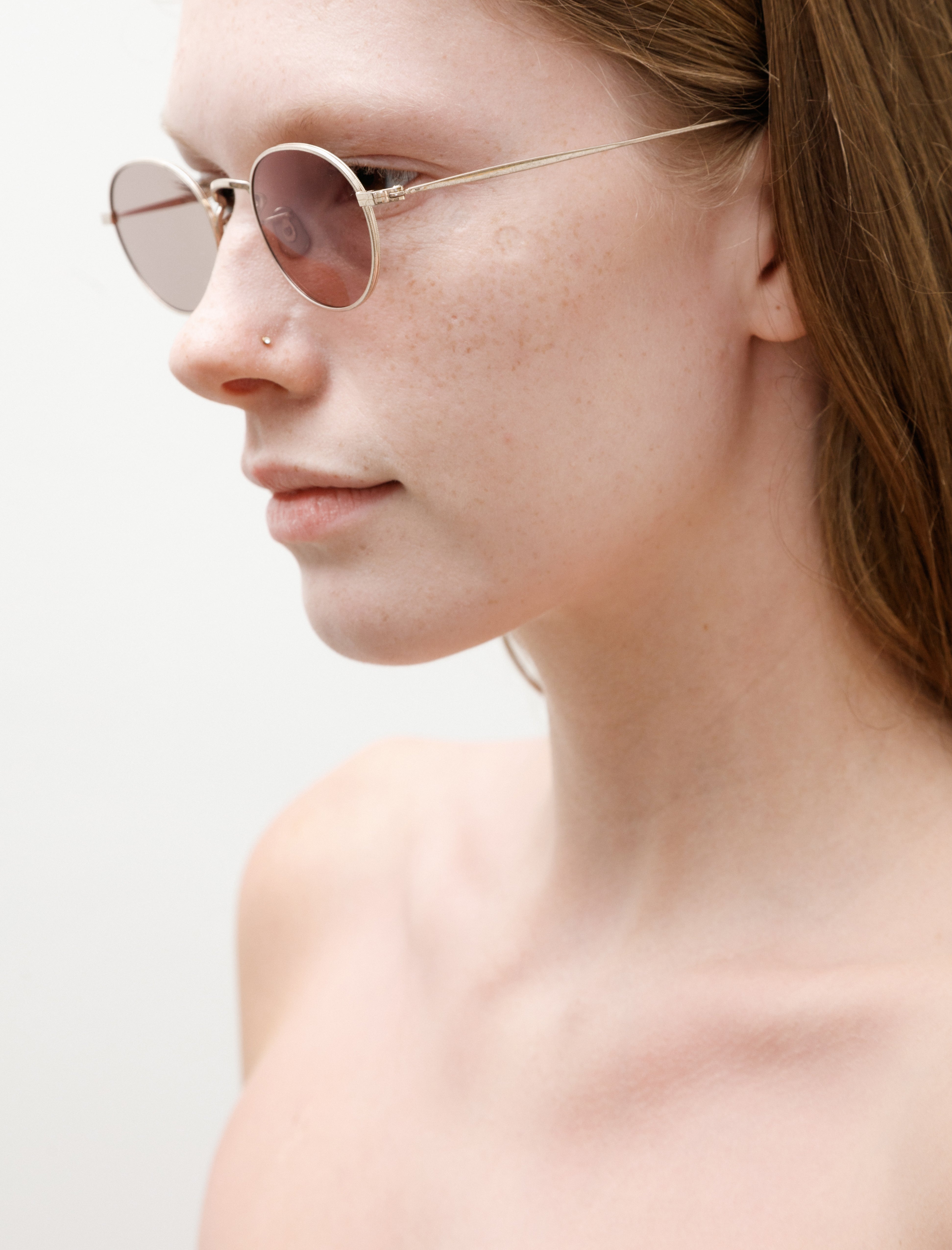 Auralee Wire Frame Sunglasses 003 Antique Gold