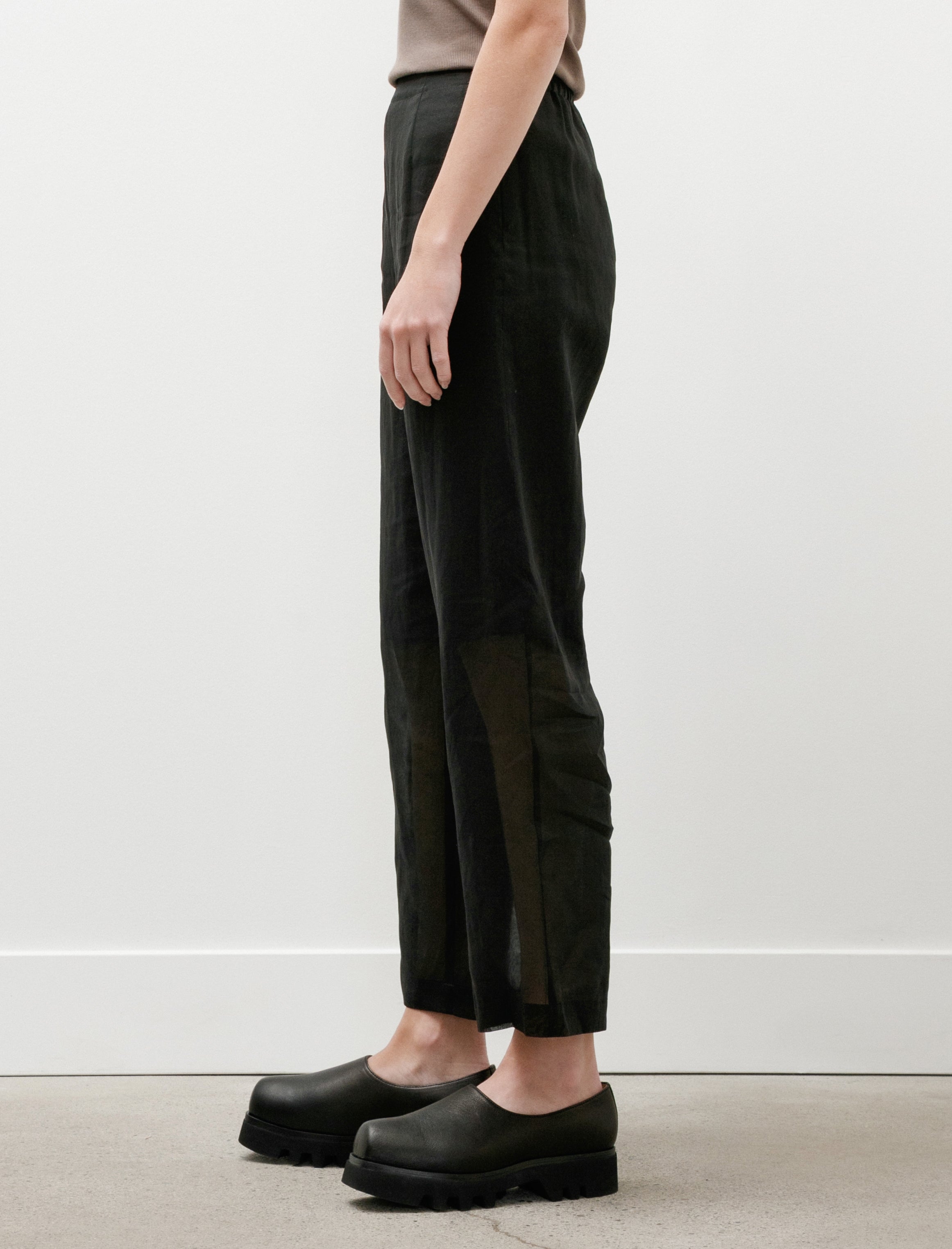 Ernie Palo Sheer Easy Pants Black