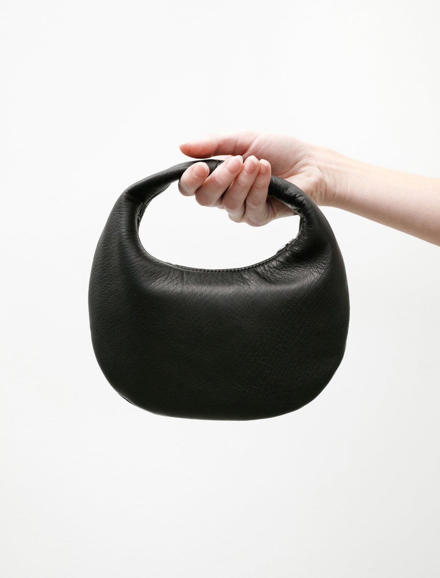 Round One Shoulder Bag Small Black - Image 1