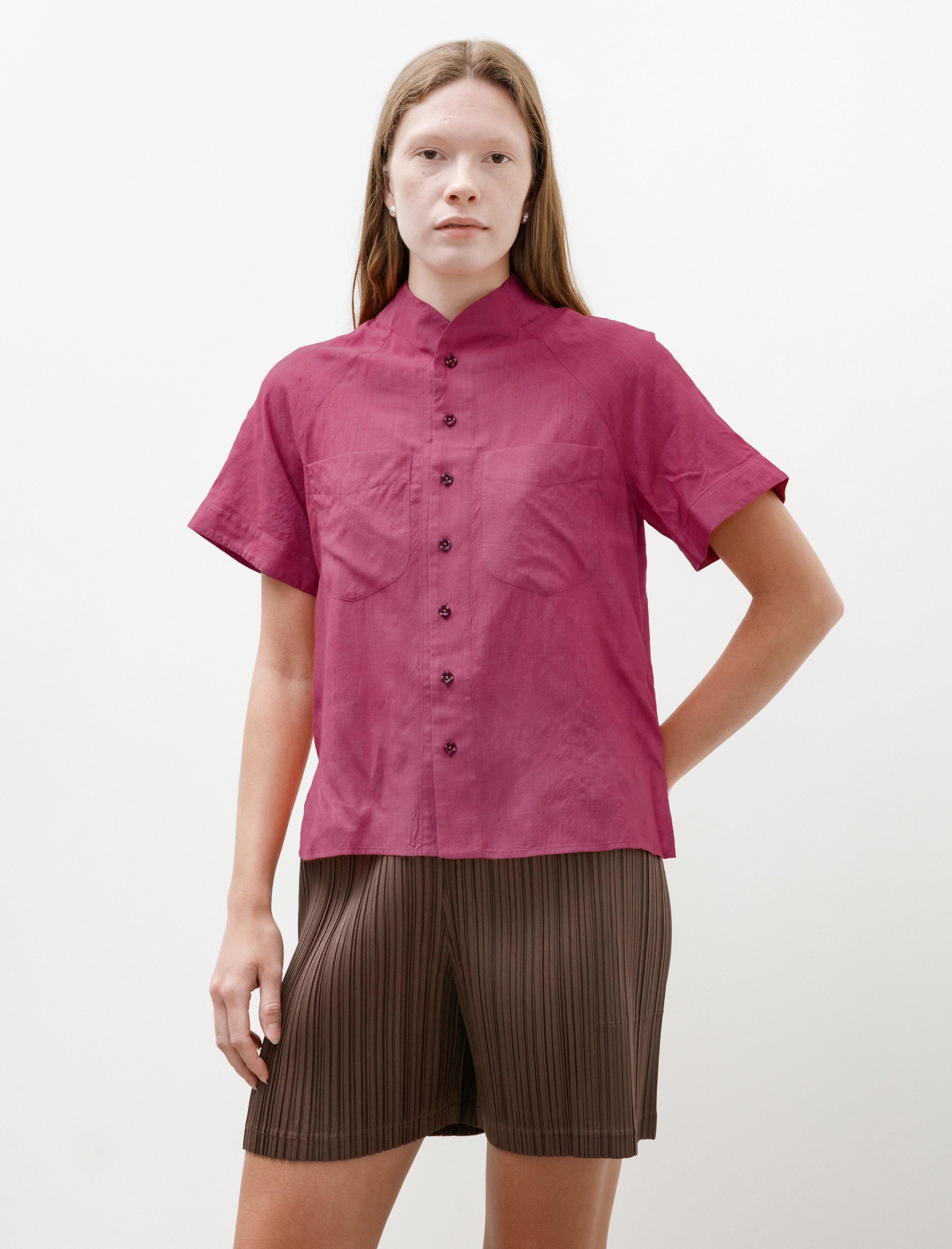 SeventyFive Brownie Shirt Fuchsia/Peach