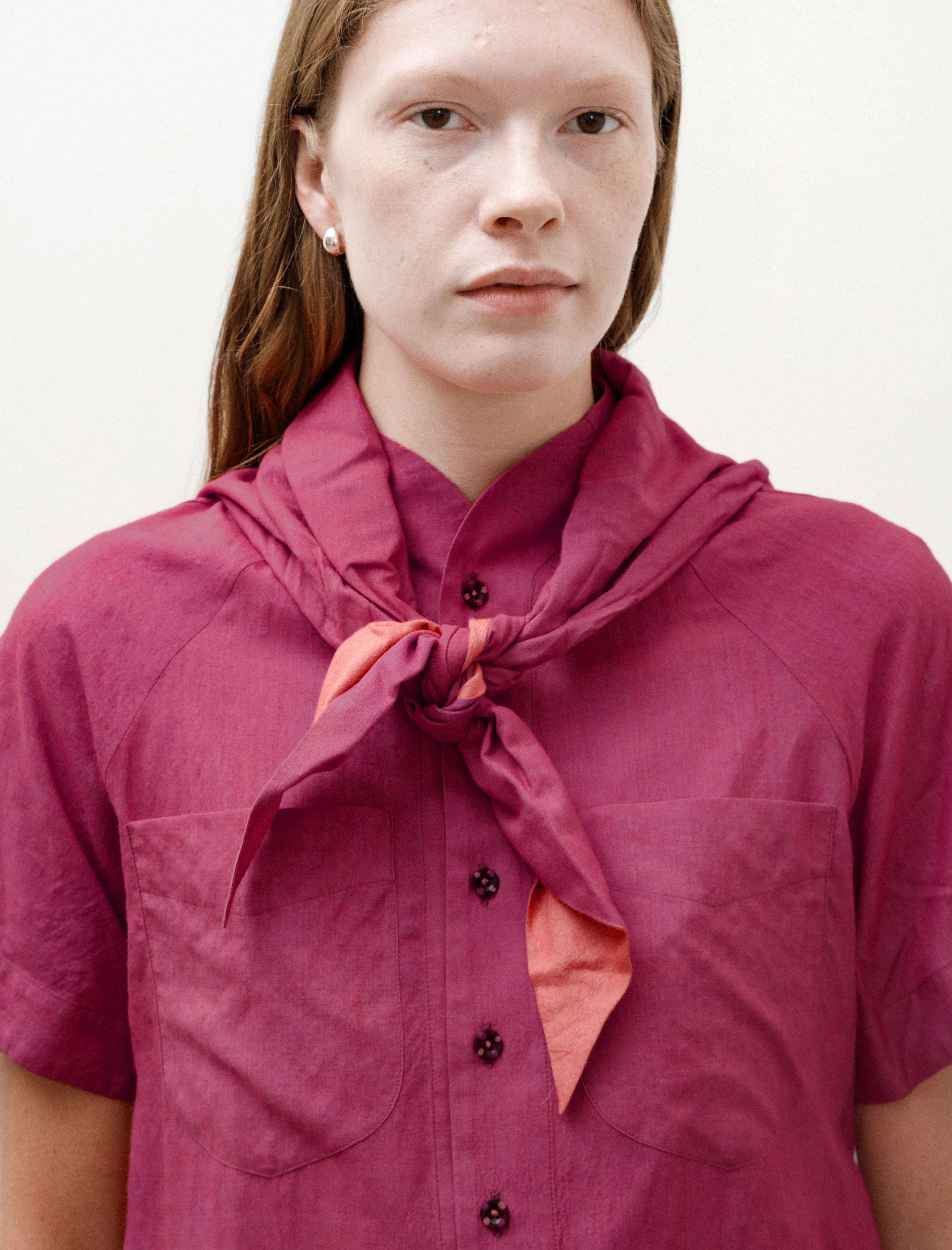SeventyFive Brownie Shirt Fuchsia/Peach