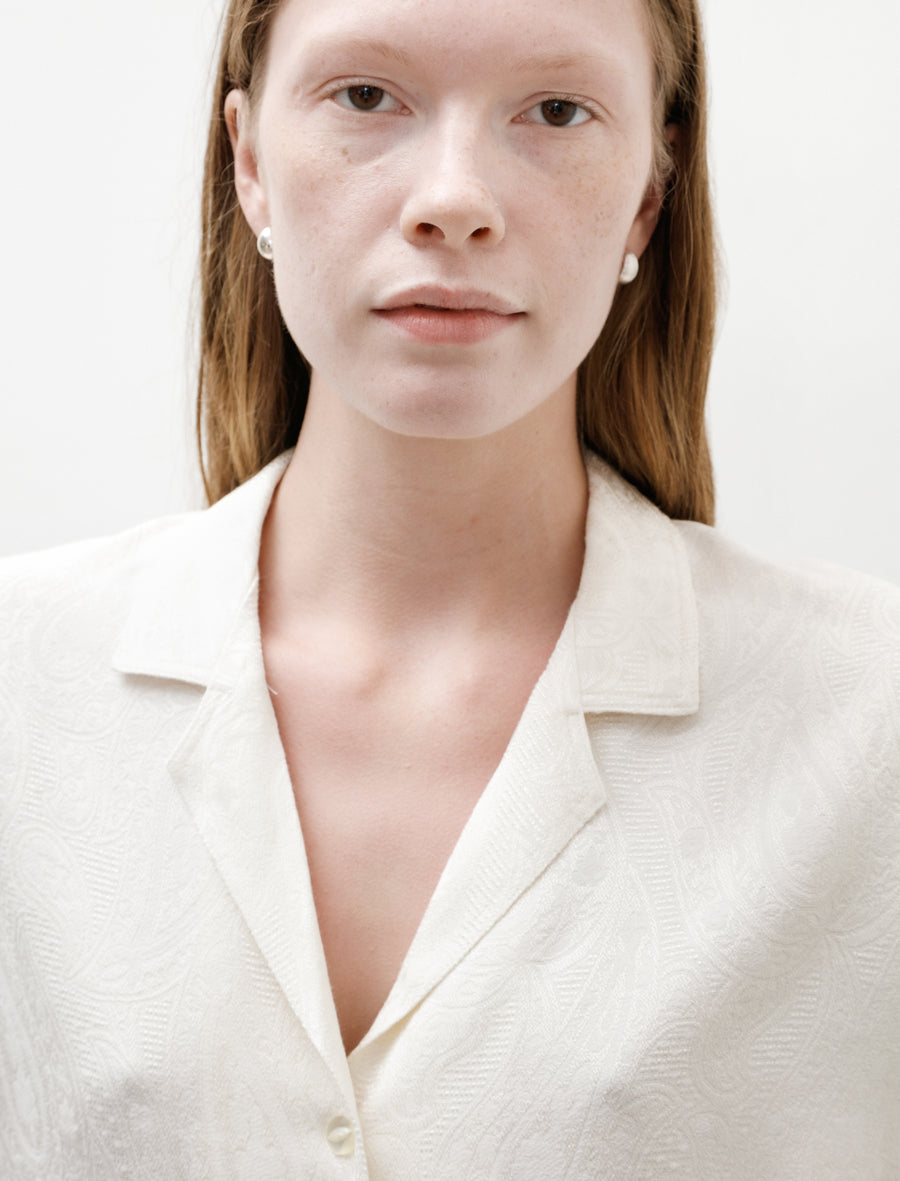 French Sleeve Blouse Paisley Jacquard - Image 4
